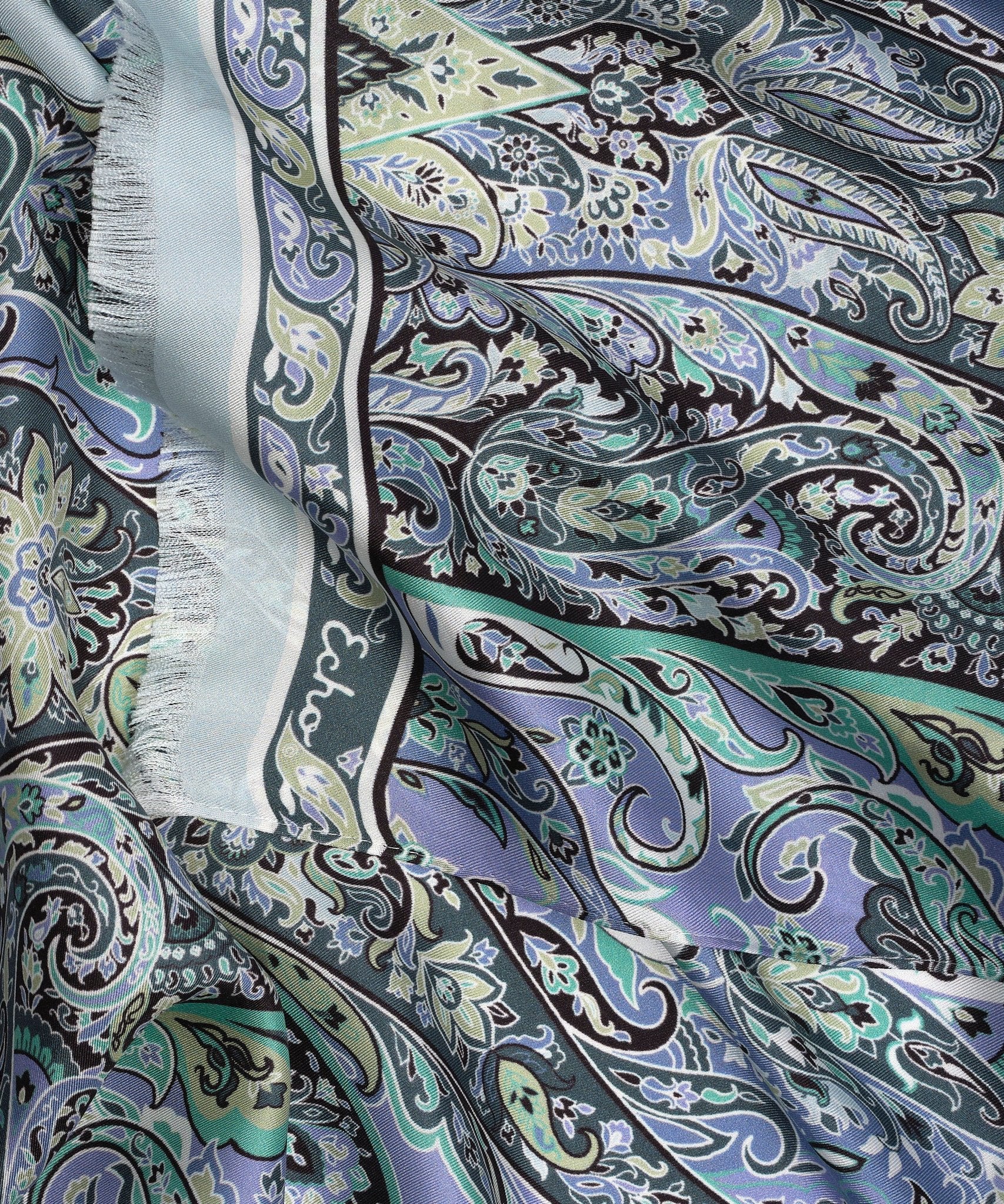 Stylish Manor Paisley Oblong Scarf for Women & Men - Soft Winter Fashion Accessory - Perfect for Cold Weather, Office, Travel & Gift Giving