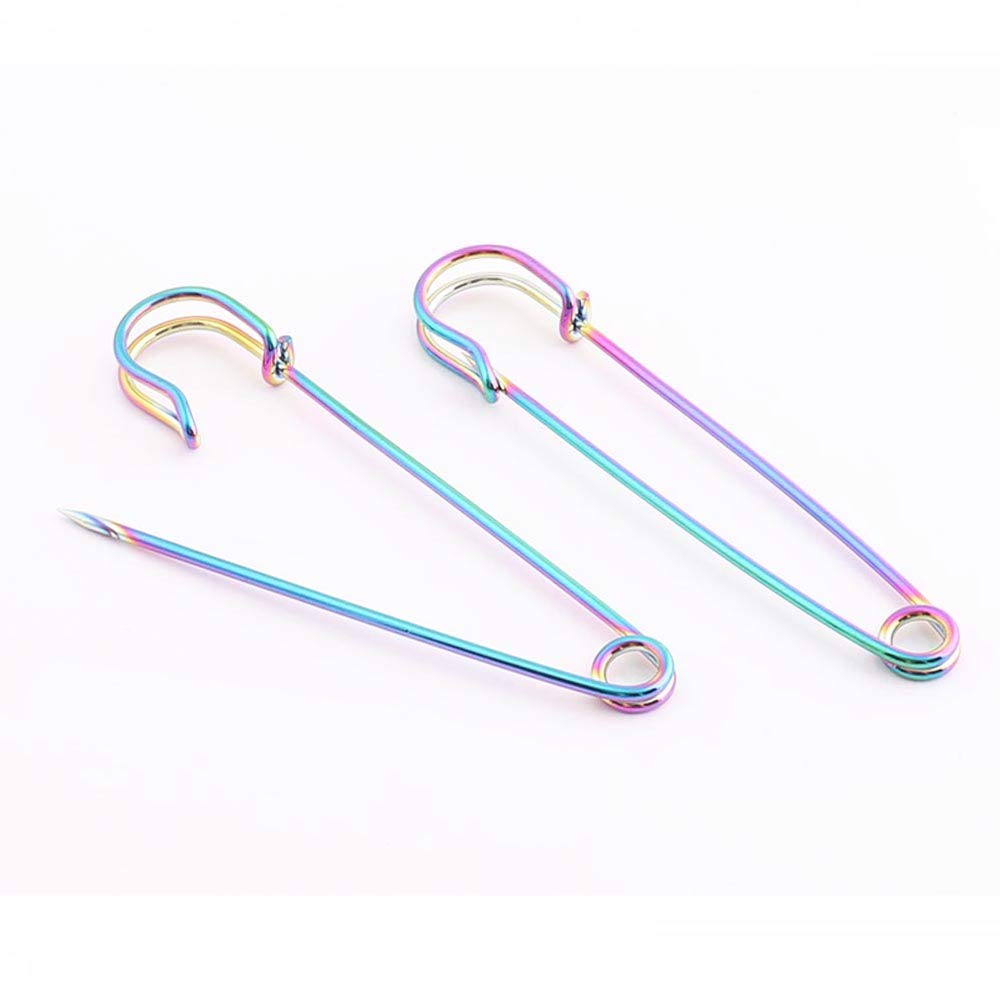 10pcs Rainbow Shawl Pins for Women - Fashion & Safety Accessories