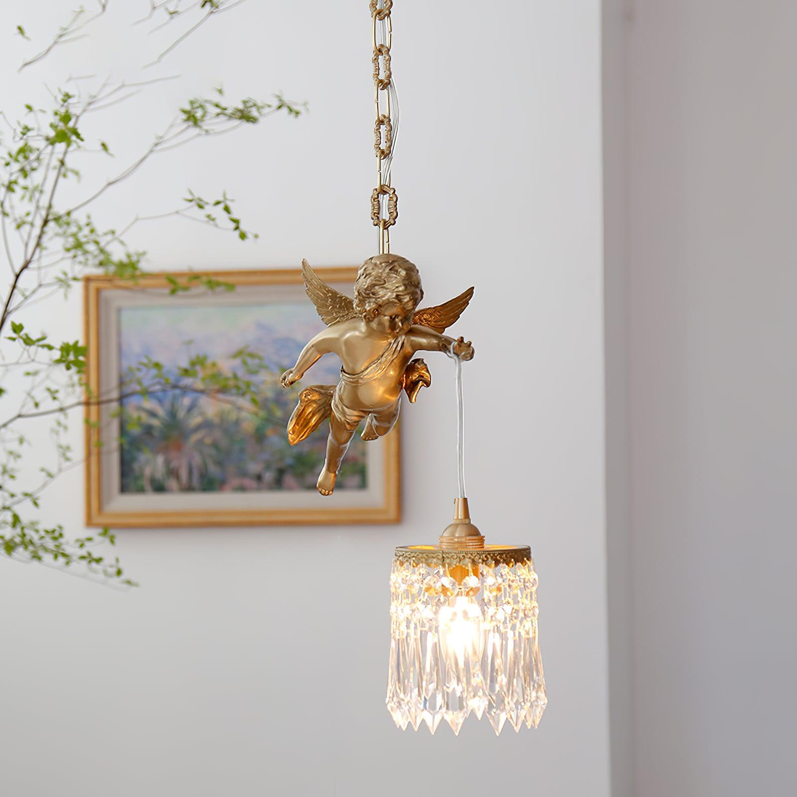 Angel Pendant Light - Elegant Ceiling Chandelier for Bedroom, Dining Room & Living Room Decor - Perfect for Home, Office & Wedding Venue Lighting