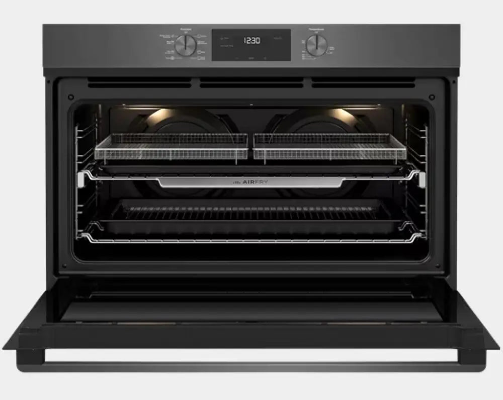 Westinghouse WVE9516DD 90cm Multi Function Oven with Air Fryer - Dark Stainless Steel - Perfect for Baking, Roasting & Air Frying - Ideal for Kitchens & Small Spaces
