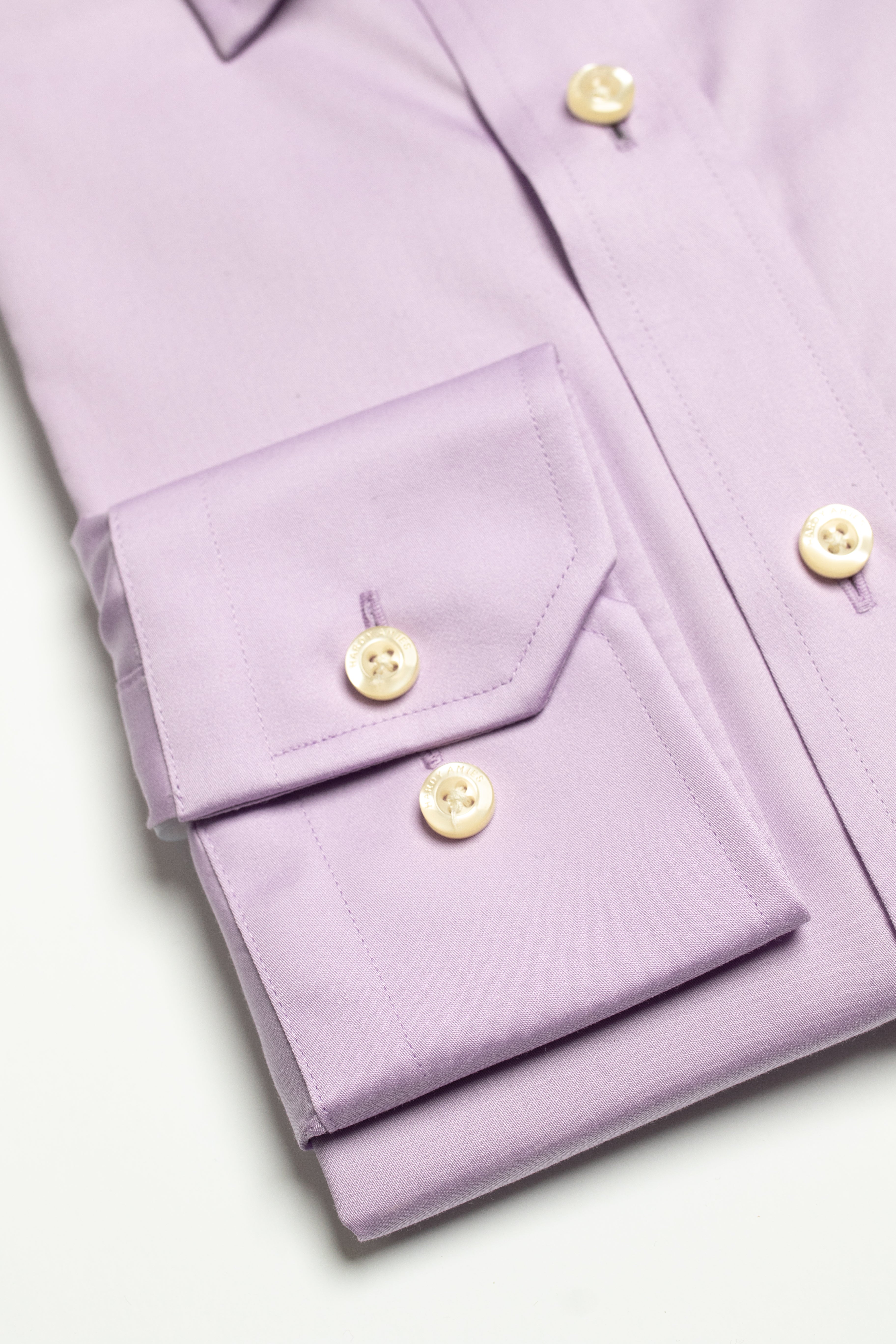 Lilac Plain Poplin Shirt for Women - Contemporary Fit Button Down Blouse for Office, Casual & Spring Outfits | Lightweight Breathable Work Shirt