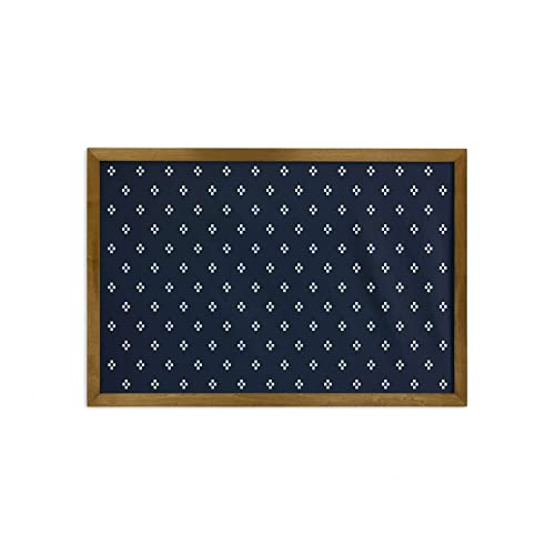 Dark Blue and White