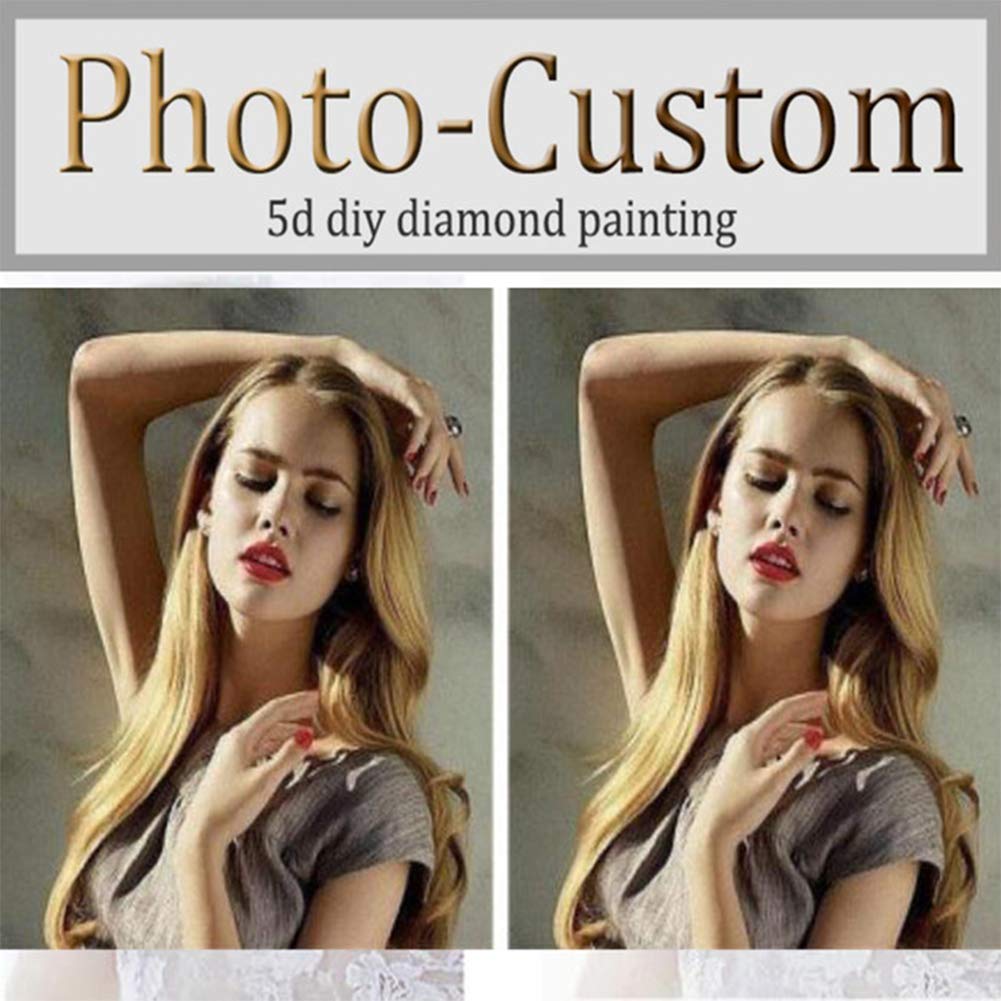 5D DIY Diamond Painting Kit - Custom Photo to Diamond Art, Full Drill 50x50cm Handmade Home Decor for Living Room, Bedroom & Gift Giving