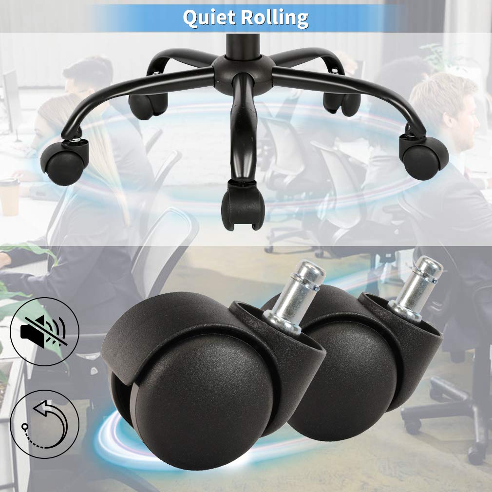 Ergonomic Office Chair - Adjustable Height Mesh Back Support Rolling Swivel Task Chair for Computer Gaming & Workspace - Modern Executive Desk Chair for Women & Men (Grey) - Perfect for Home Office, Gaming Setup & Professional Workspaces