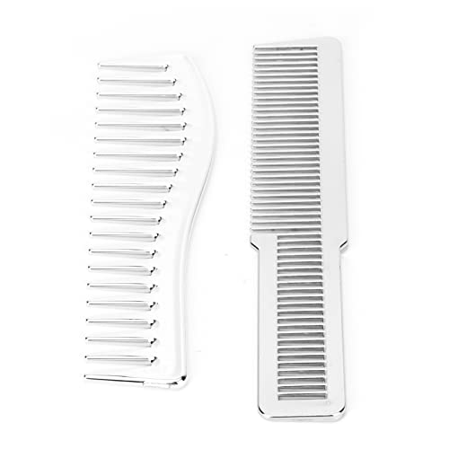 Wide Tooth Comb Set for Hair Styling - 2 Pack Lightweight Detangling Combs for All Hair Types | Perfect for Home, Salon & Travel Use