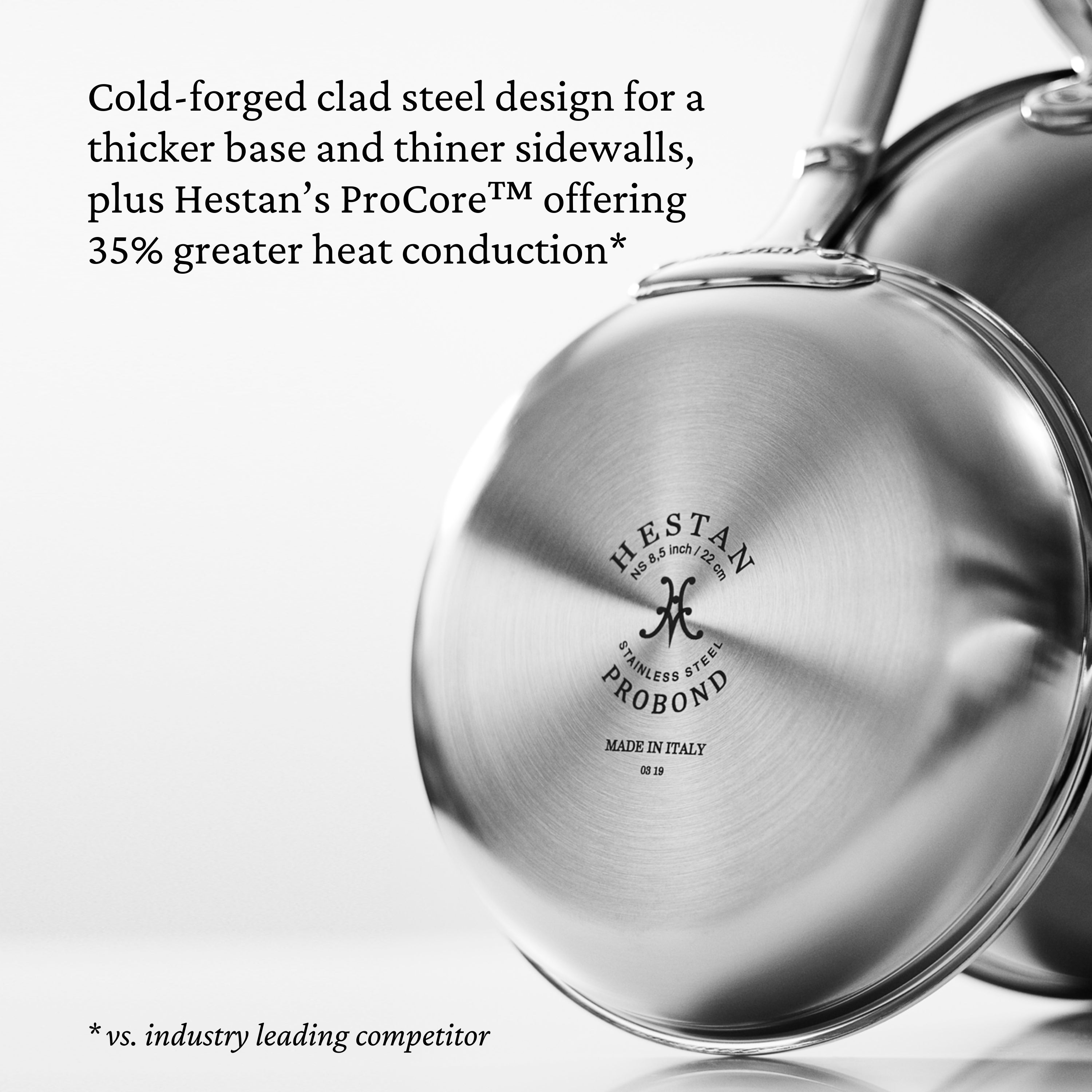 Hestan Probond Open Skillet - Premium Nonstick Frying Pan for Professional Cooking - Perfect for Sautéing, Frying & Stir-Frying at Home or Restaurant