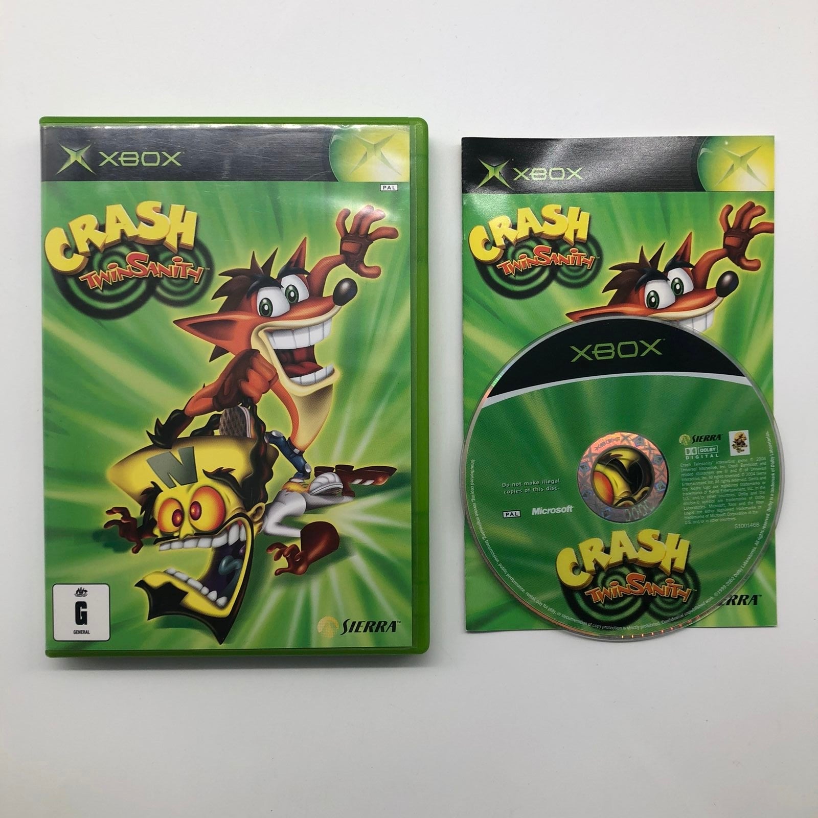 Crash Twinsanity Original Xbox Game with Manual - PAL Version - Perfect for Retro Gaming & Collectors