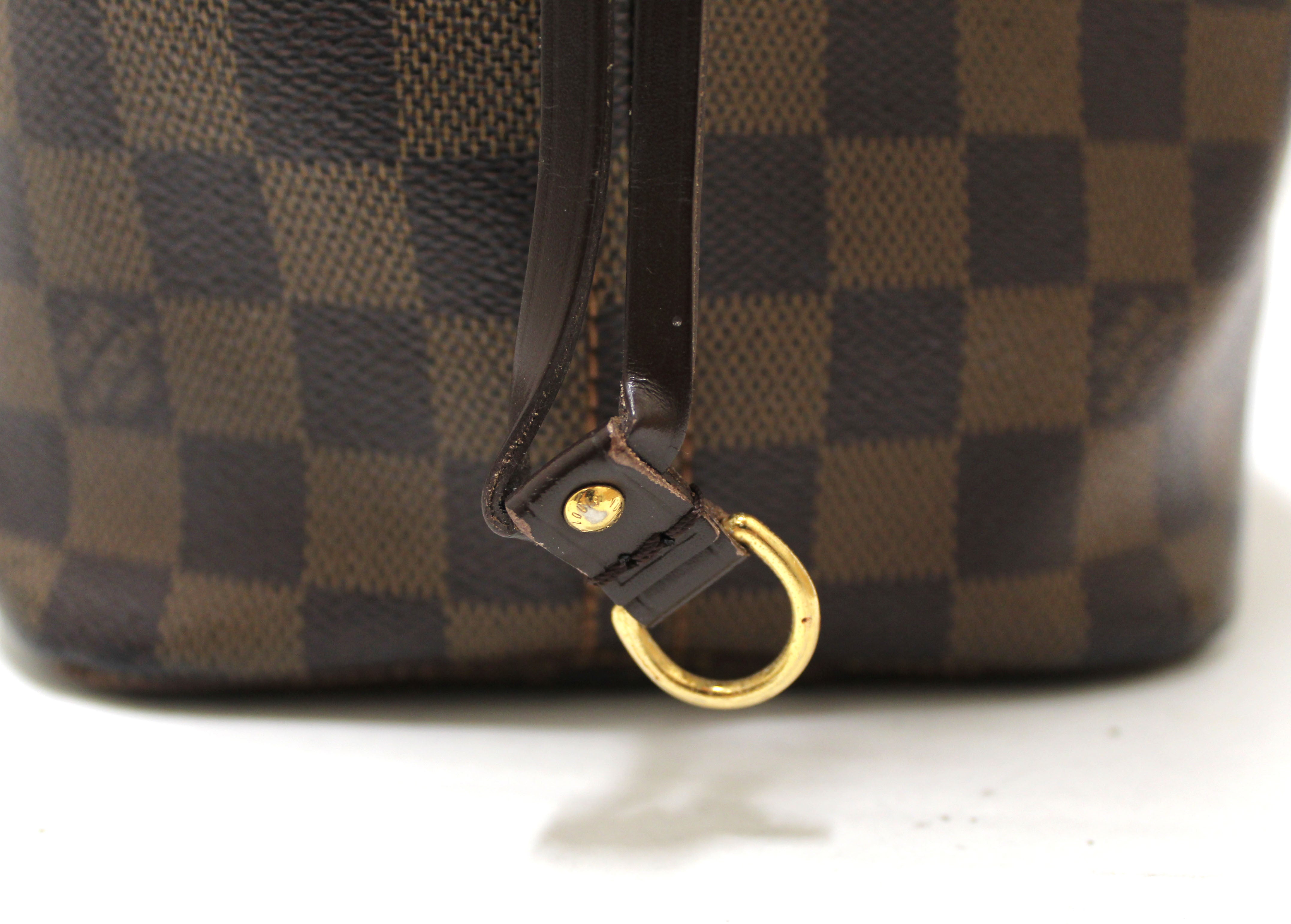 Authentic Louis Vuitton Damier Ebene Canvas Neverfull MM Shoulder Tote Bag - Luxury Handbag for Women, Spacious Designer Tote for Work, Travel & Everyday Use