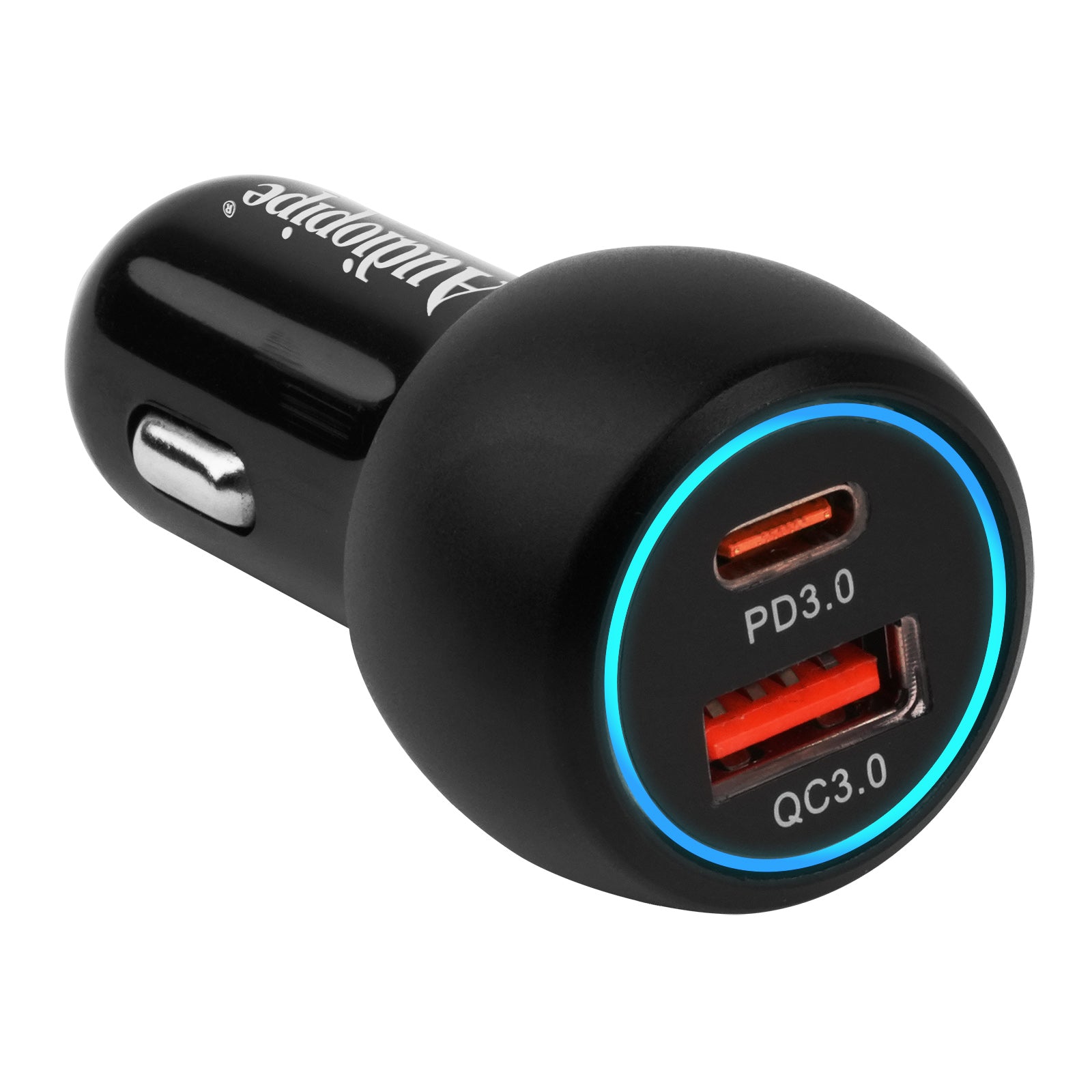 Fast Charging 2-Port USB A+C Car Charger with QC3.0 - AIQ V12 UC - Power Your Phone & Tablet on Road Trips & Commutes