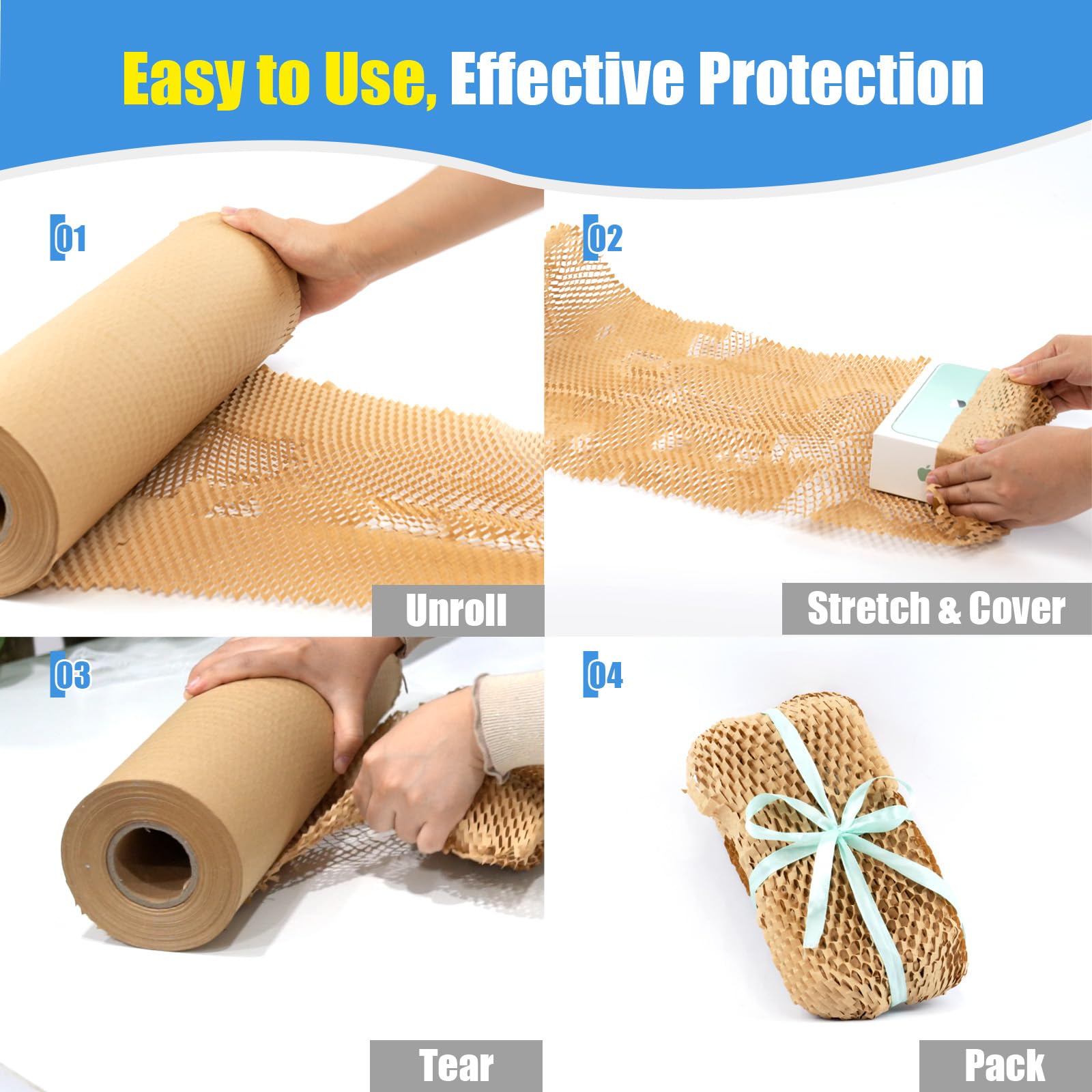 Eco-Friendly Honeycomb Packing Paper Roll 15