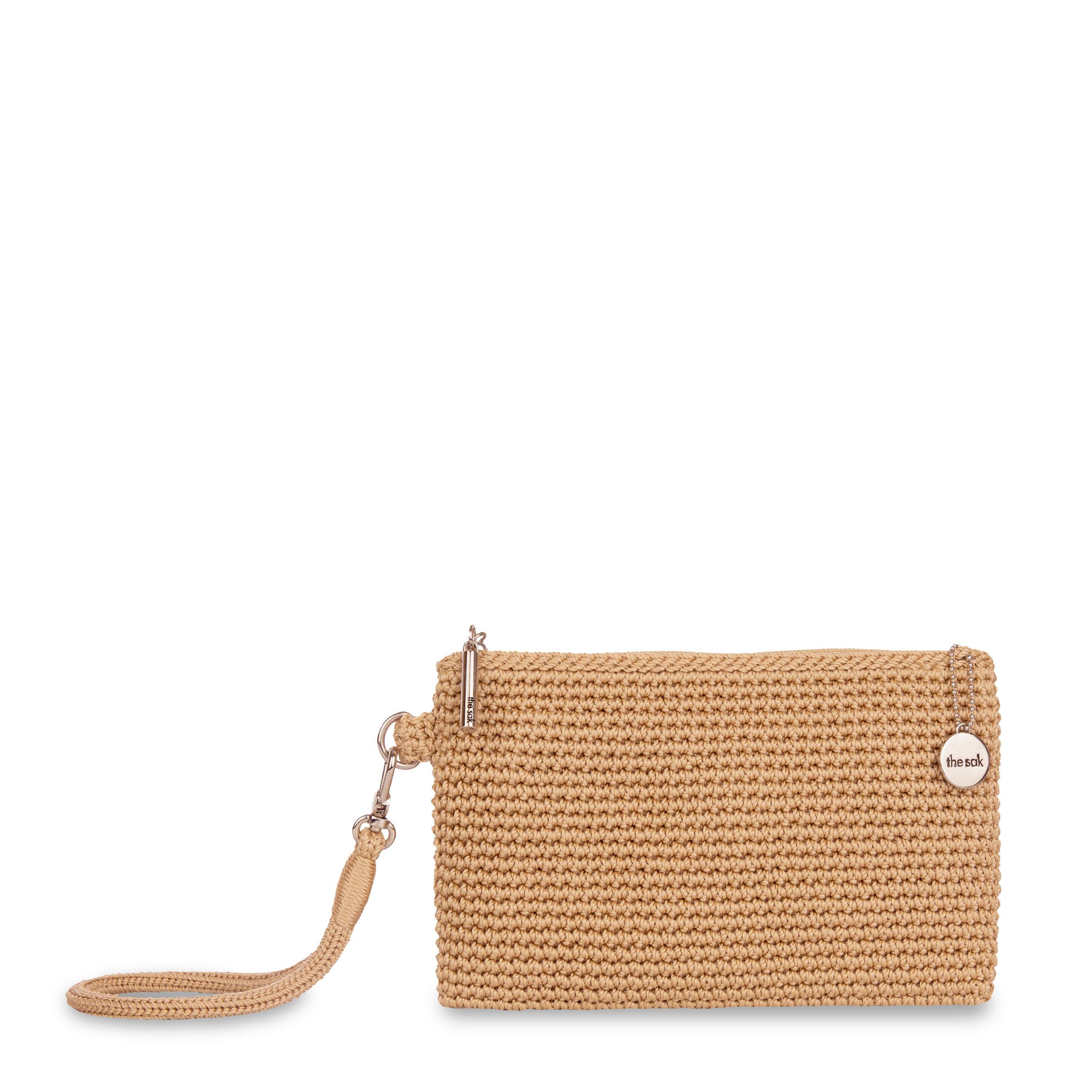 Handmade Bamboo Vita Wristlet - Eco-Friendly Crochet Wrist Wallet for Women - Perfect for Shopping, Travel & Everyday Use