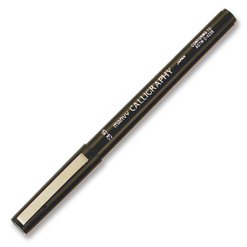 Marvy Calligraphy Marker - Medium 3.5mm Tip Black Ink Pen for Hand Lettering, Scrapbooking & Art Projects - Perfect for DIY Cards, Bullet Journals & Calligraphy Practice