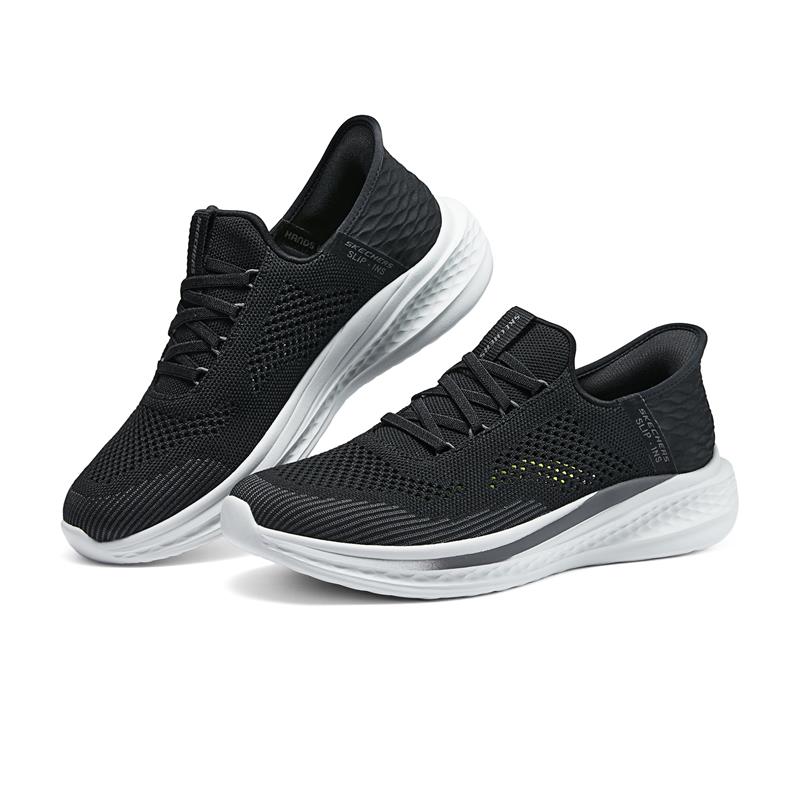 SLADE Slip-On Shoes for Men - Comfortable & Stylish Black Casual Loafers - Perfect for Work, Travel & Everyday Wear