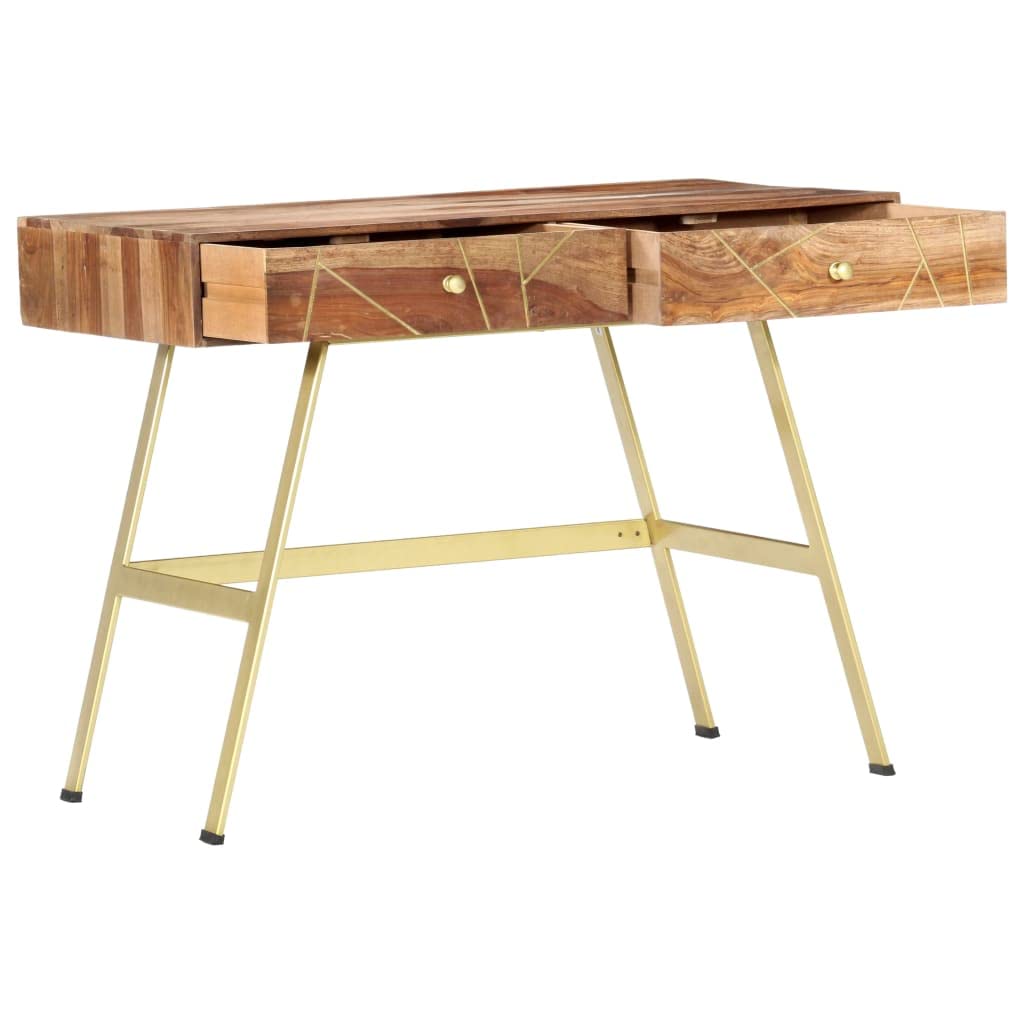 Solid Sheesham Wood Writing Desk 39.4