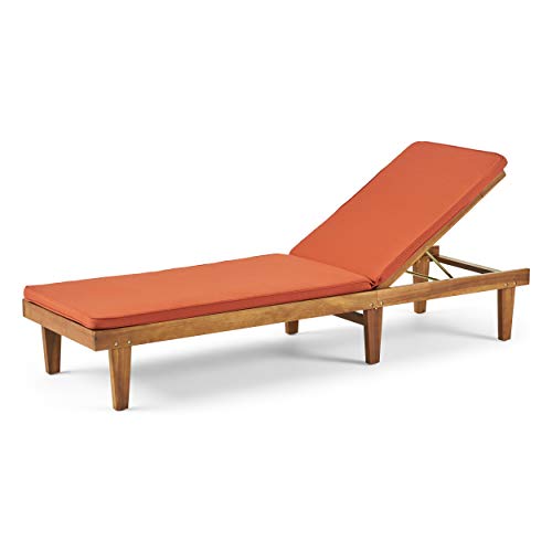 Teak Finish, Rust Orange