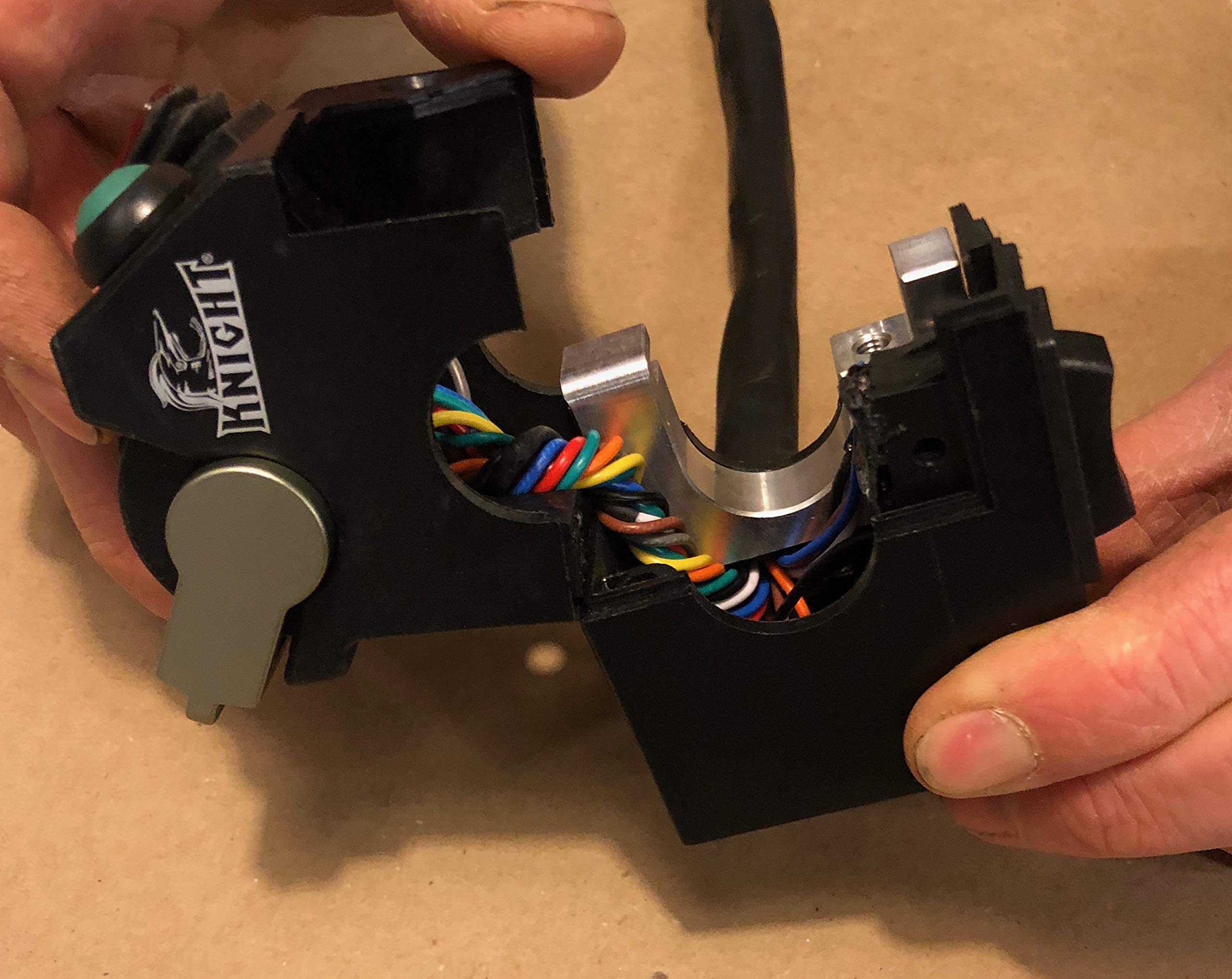 ATV Control Switches Box with Start Switch, Kill Switch, Light Bar Switch, Winch Switch, Reverse Override & Horn Button - Compatible with Arctic Cat, Brute Force, Polaris, Suzuki Twin Peaks, Yamaha Grizzly - Perfect for Off-Roading, Trail Riding & ATV Accessories Upgrade