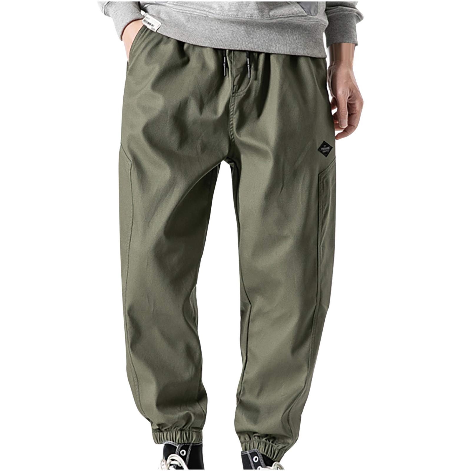 **Men's Casual Jogger Pants - Comfortable Hiking Sweatpants, Classic Twill Relaxed Fit for Work, Outdoor & Combat Safety Cargo Pants | Perfect for Travel, Gym & Daily Wear**