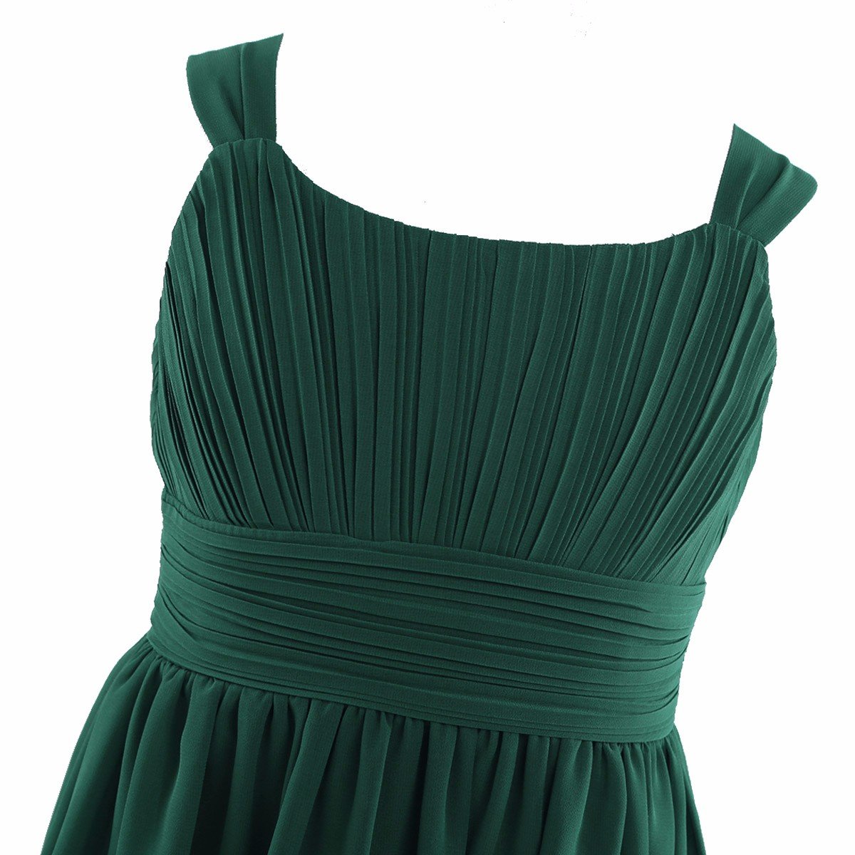 FEESHOW Girls Sleeveless Chiffon Pleated Dress - Elegant Flower Girl Dress for Weddings, Bridesmaid Party & Special Occasions | Perfect for Birthday Celebrations, Pageants & Formal Events