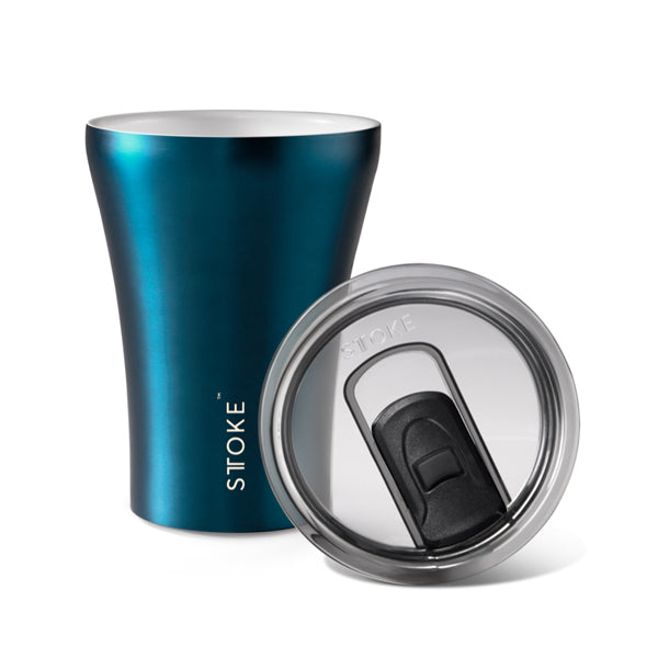 STTOKE Insulated Ceramic Travel Mug - Reusable Coffee Cup for Hot & Cold Drinks - Perfect for Commuting, Office, Camping & Outdoor Adventures