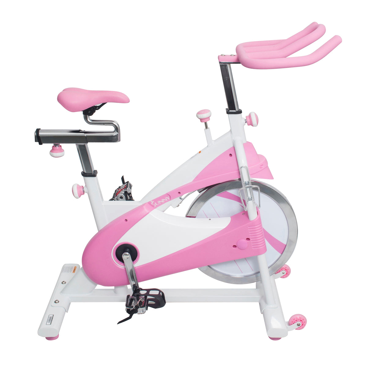 Premium Pink Belt Drive Exercise Bike - Quiet Indoor Cycling Trainer for Home Gym & Cardio Workouts - Perfect for Spin Classes, Weight Loss & Fitness Training