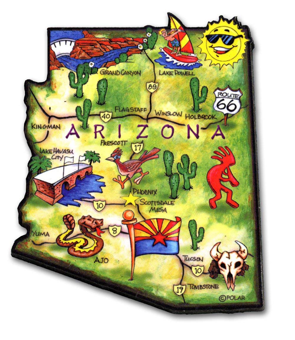 Arizona State Decowood Jumbo Wood Fridge Magnet 3-Pack - Rustic Home Decor for Kitchen, Office & Dorm Room - Perfect for Refrigerators, Lockers & Metal Surfaces