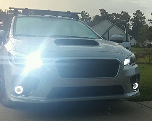 Halo LED Fog Lights Kit for 2015-2020 Subaru Impreza WRX - Durable Waterproof Driving Lights for Enhanced Night Visibility & Off-Road Safety