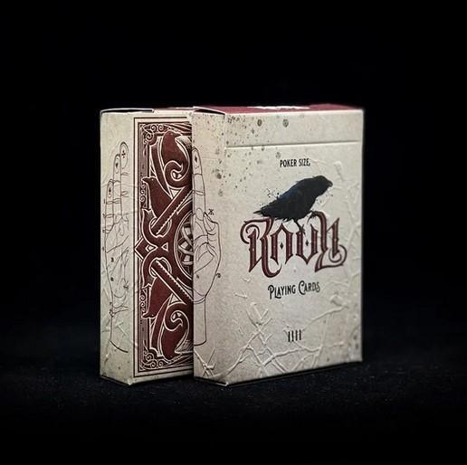 RAVN IIII Playing Cards - Premium Red Deck by Stockholm17 for Magic Tricks, Cardistry & Poker Games