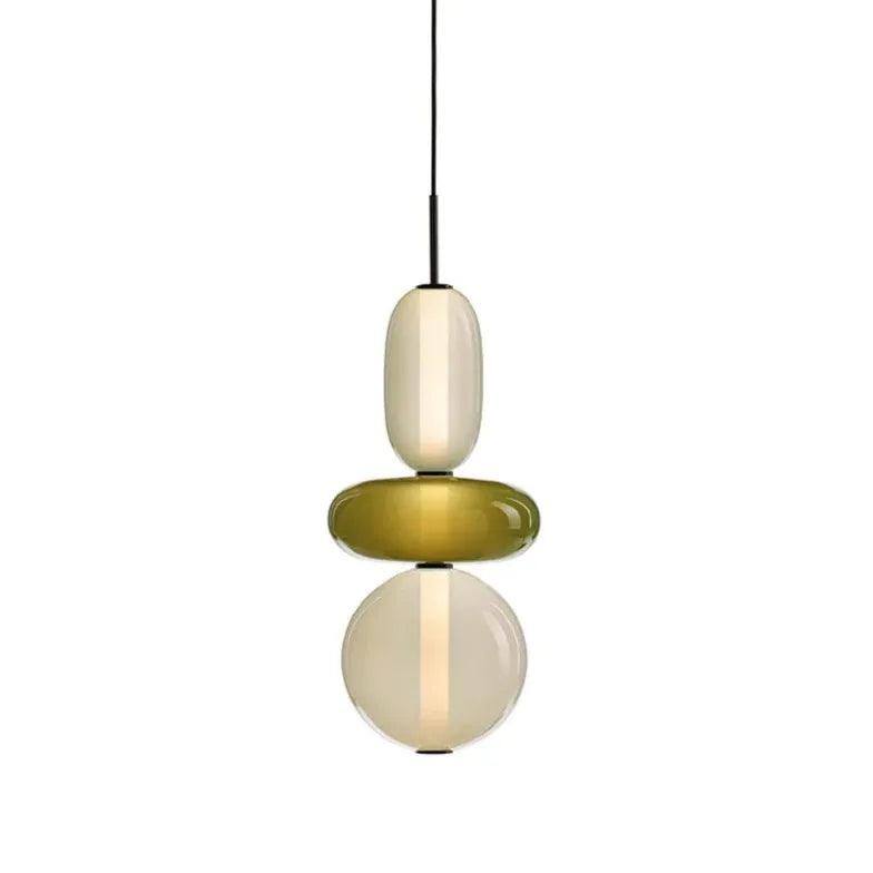 Modern Double Layer Elliptical Ball Pendant Light - Elegant Ceiling Lighting Fixture for Dining Room, Living Room & Bedroom