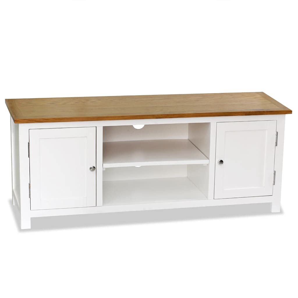Modern Solid Oak TV Stand 47.2