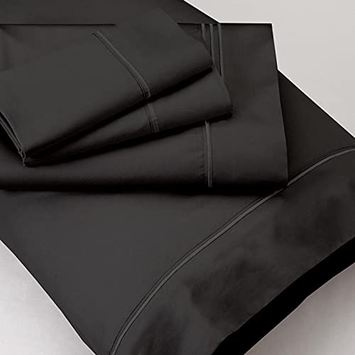 Premium Ultra-Soft Microfiber Twin XL Sheet Set - College Dorm Size, Deep Pocket, Double Brushed for Extra Comfort - Dark Grey Bedding for Dorms, Guest Rooms & Small Spaces