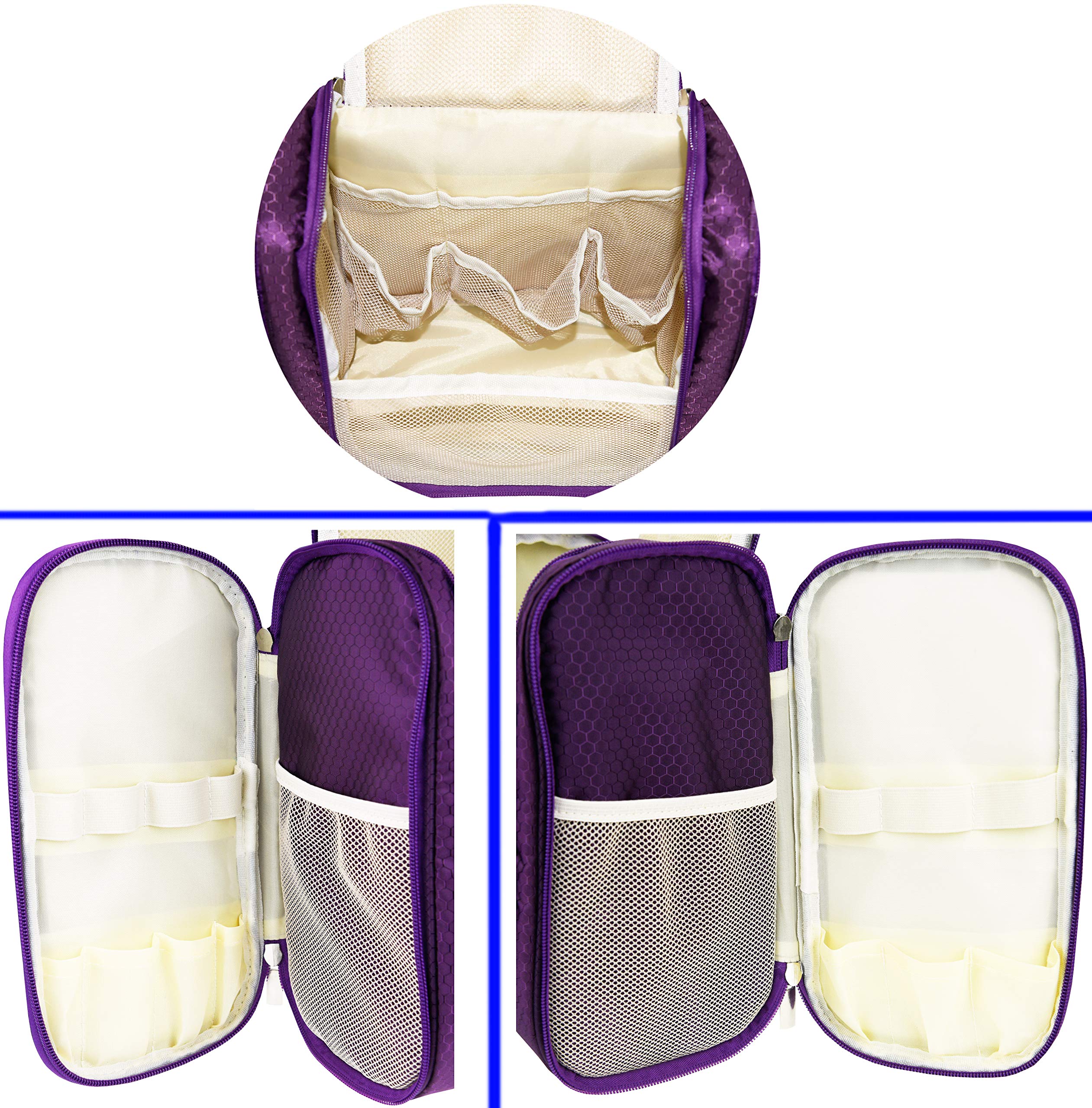 Extra Large Hanging Toiletry Bag - Premium Waterproof Travel Organizer for Men & Women | Durable Nylon Cosmetic & Shower Bag | Perfect for Toiletries, Makeup Brushes & Travel Essentials | Ideal for Camping, Gym & Vacation Trips