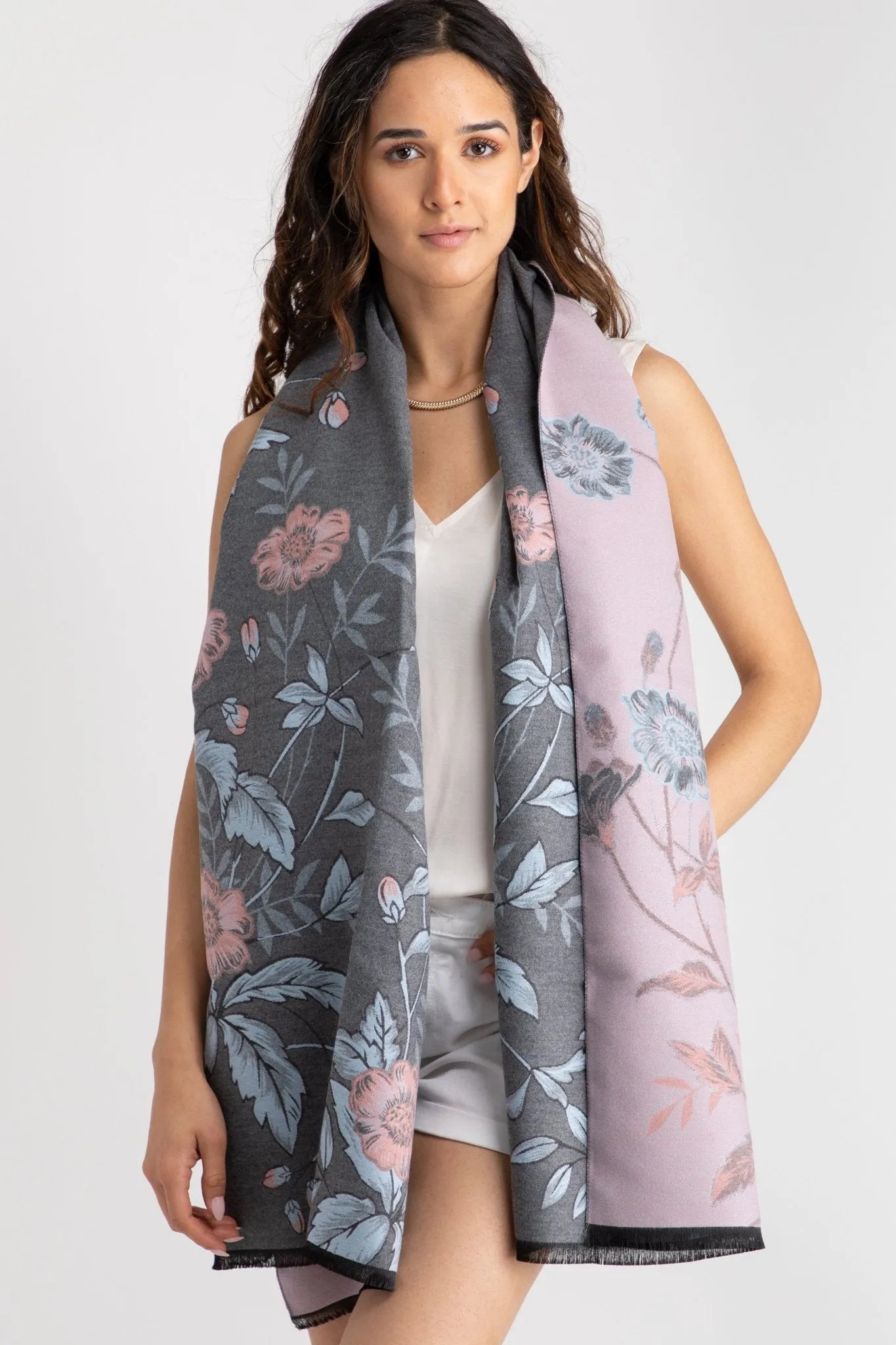 Reversible Garden Scarf for Women - Lightweight Fashion Wrap for Outdoor Activities, Gardening, Hiking & Travel - Stylish & Comfortable Accessory