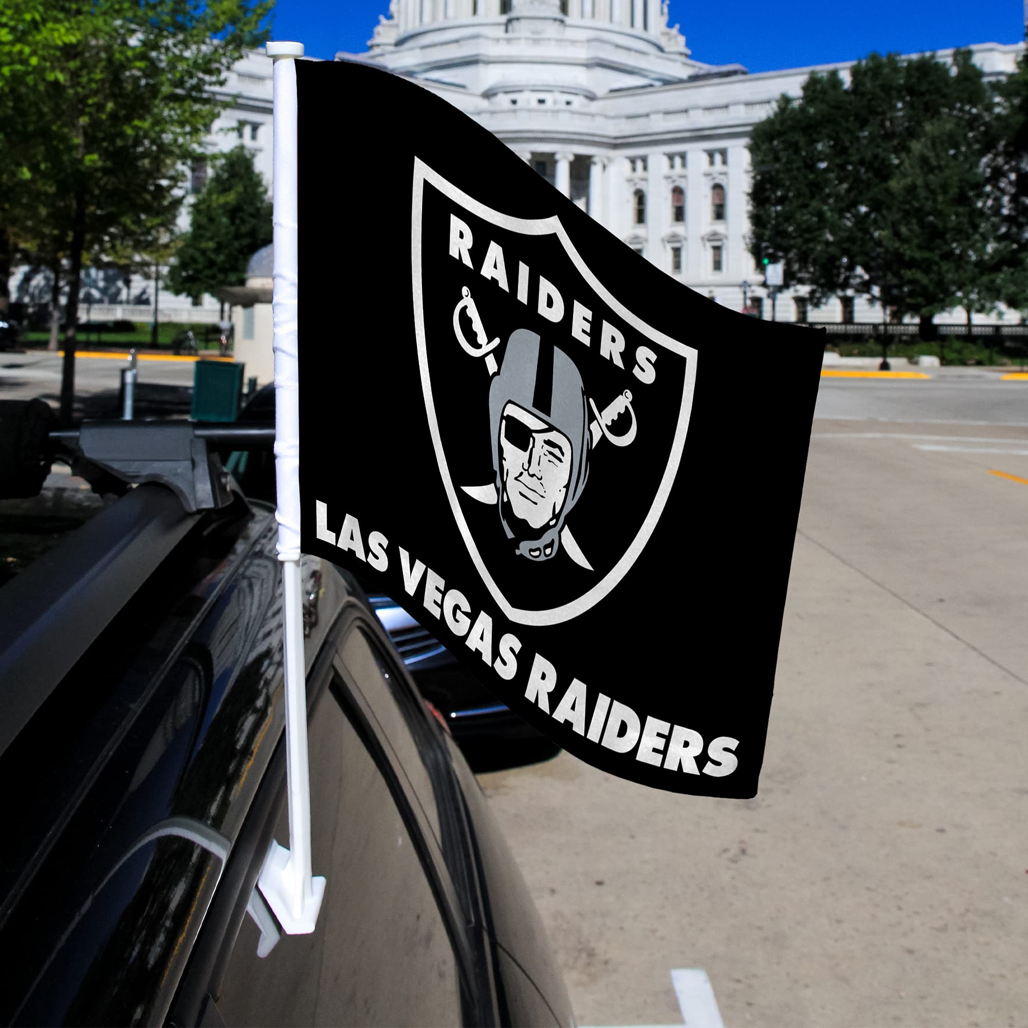 NFL Car Flag Double Sided - Premium Team Logo Car Accessory for Game Day Tailgating & Road Trips - Officially Licensed Football Team Spirit Gear