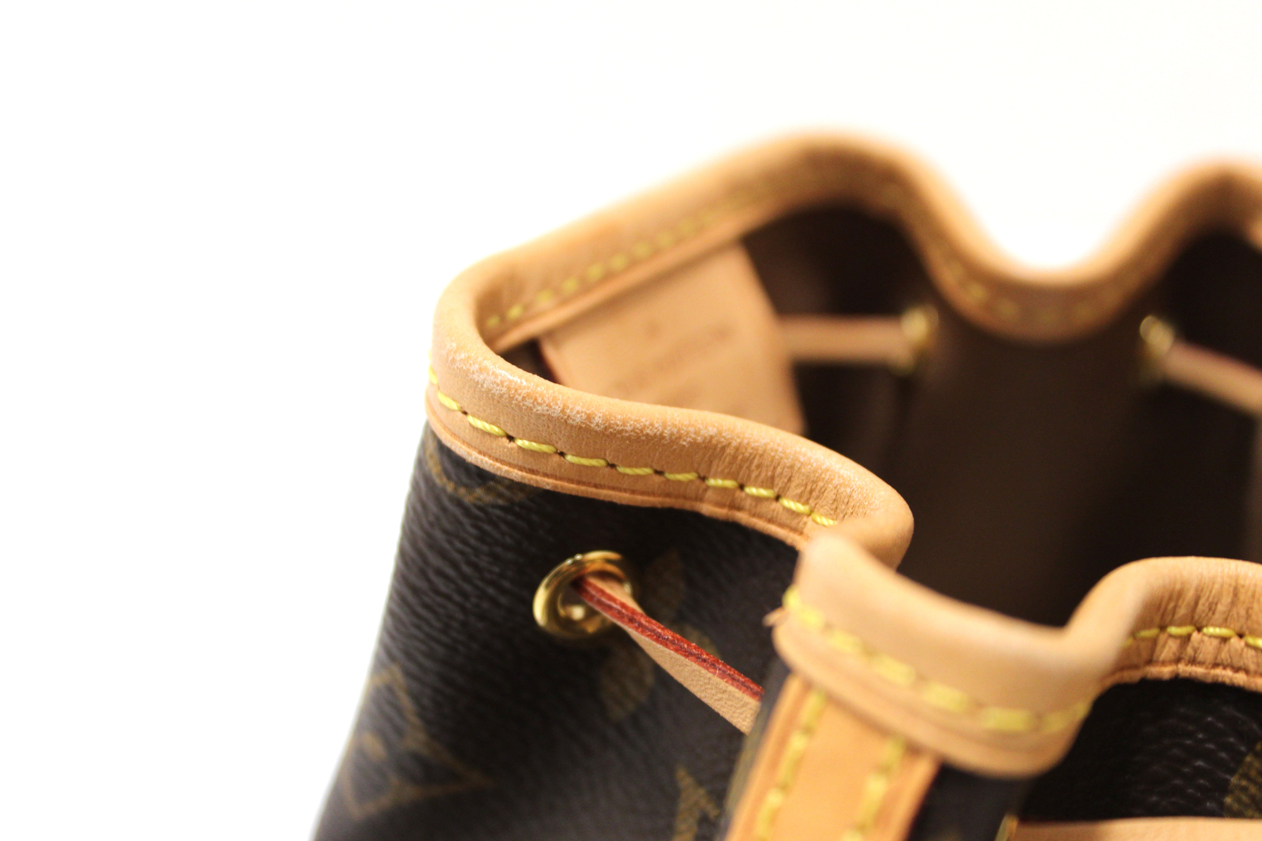 Authentic Louis Vuitton Classic Monogram Nano Noe Messenger Bag - Luxury Crossbody Purse for Women, Perfect for Everyday Use, Travel & Special Occasions