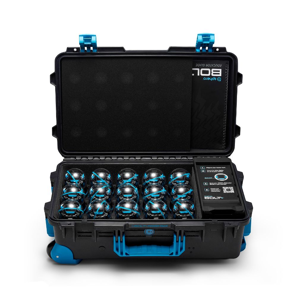 Sphero BOLT+ Education Power Pack - 15 Programmable Coding Robots for STEM Learning | Classroom & Homeschool Robotics Kit for Kids & Teens