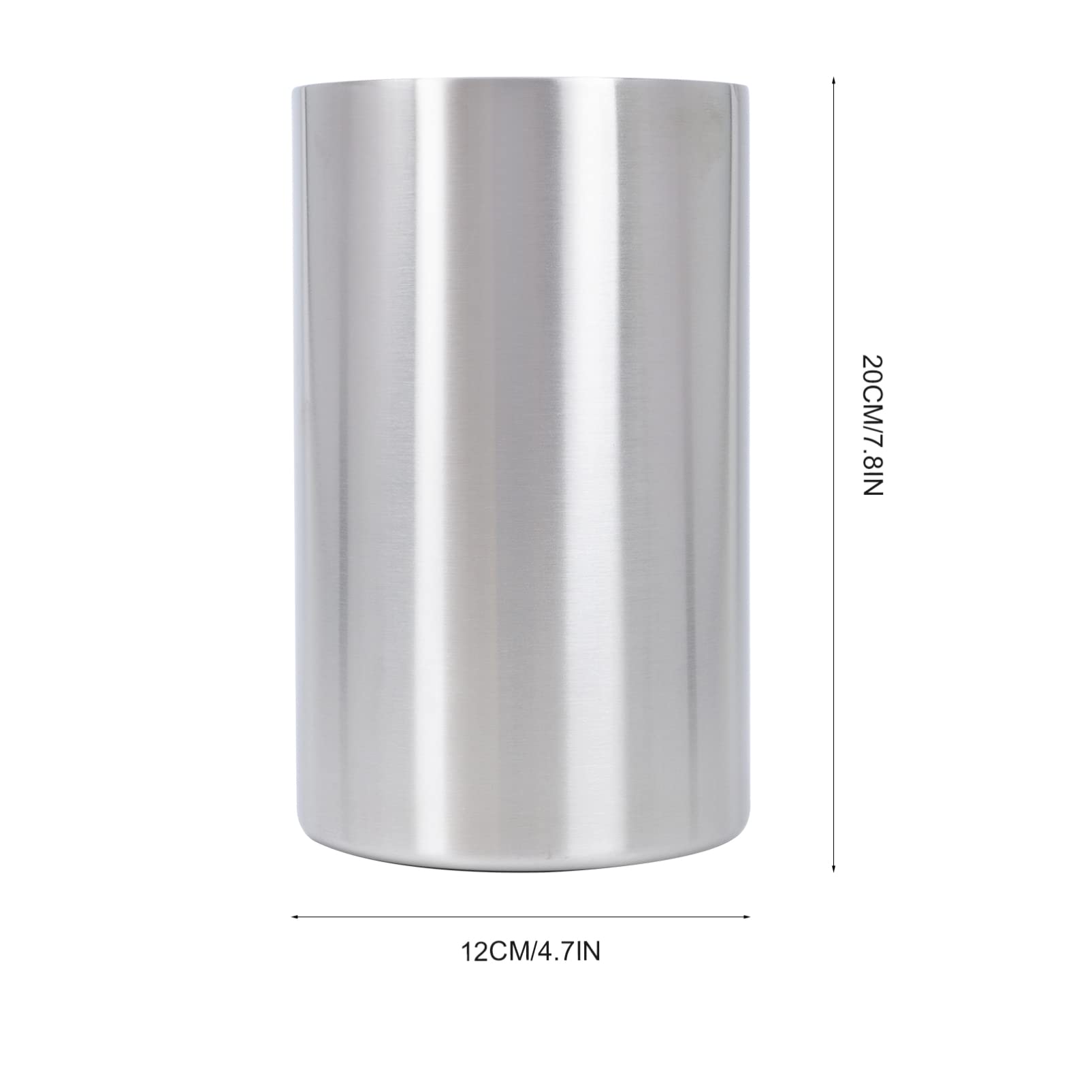 Hemoton 1pc Stainless Steel Double Layer Ice Bucket - Beer, Wine & Cocktail Cooler for Parties, Bars & Home Use - Keeps Drinks Chilled for Hours - Perfect for Outdoor BBQs, Weddings & Pool Parties