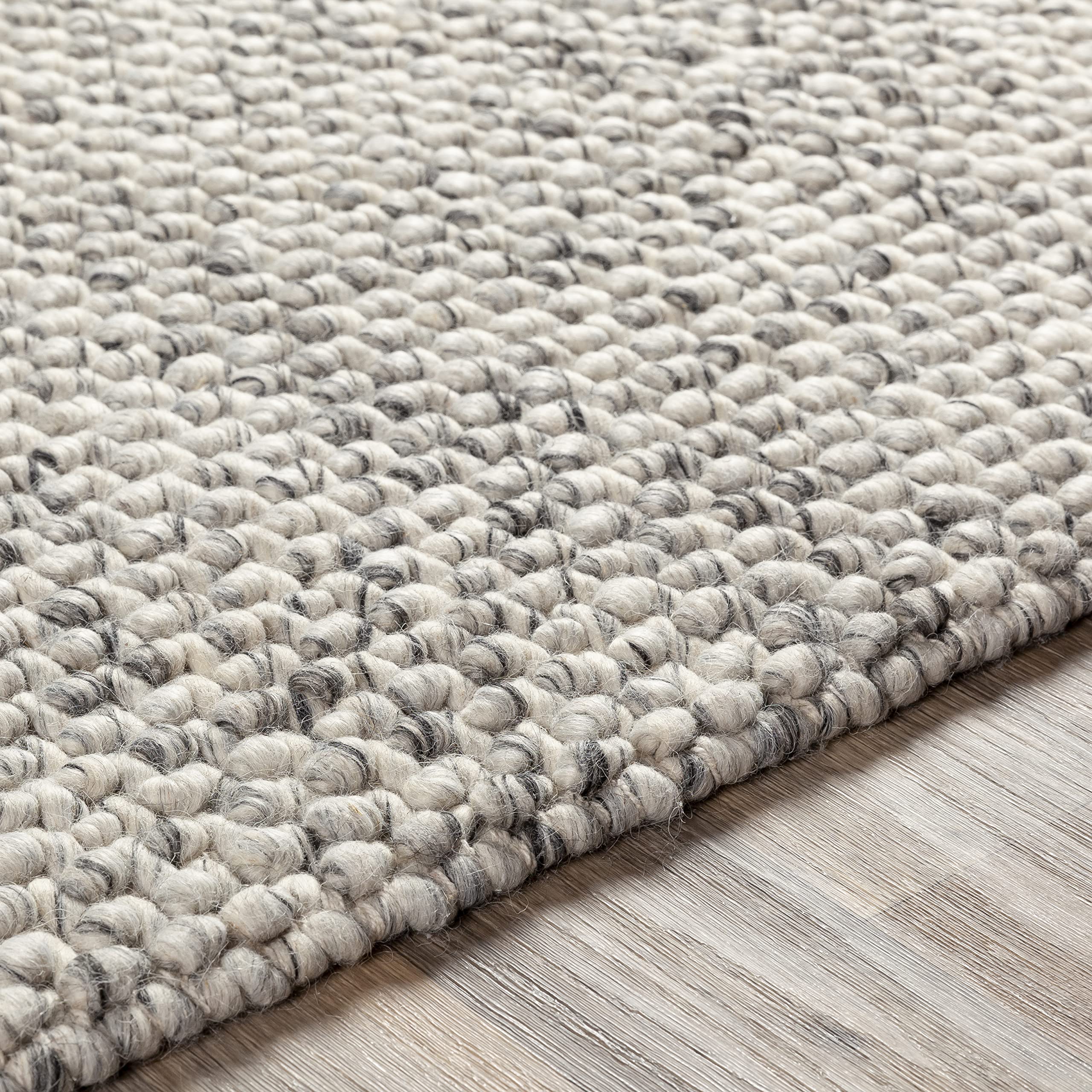 Mark&Day 5x7 Keynsham Modern Charcoal Area Rug - Soft Grey Ivory Carpet for Living Room, Bedroom, Kitchen - Non-Slip Floor Mat (5' x 7'6