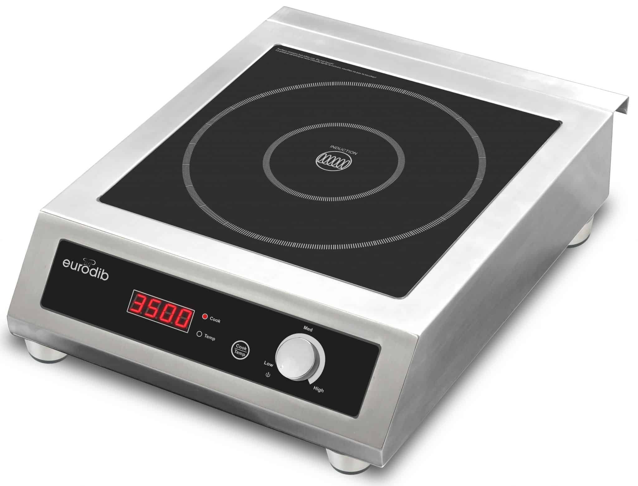 Eurodib SWI3500 Commercial Induction Range - 208-240V, 3500W, Heavy-Duty Stainless Steel Cooktop for Restaurants & Catering