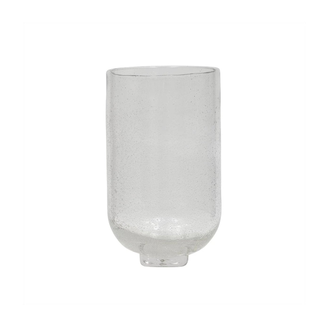 OYOY Kuki Large Clear Glass Vase - Modern Home Decor for Living Room, Dining Table, Wedding Centerpiece & Gift Idea