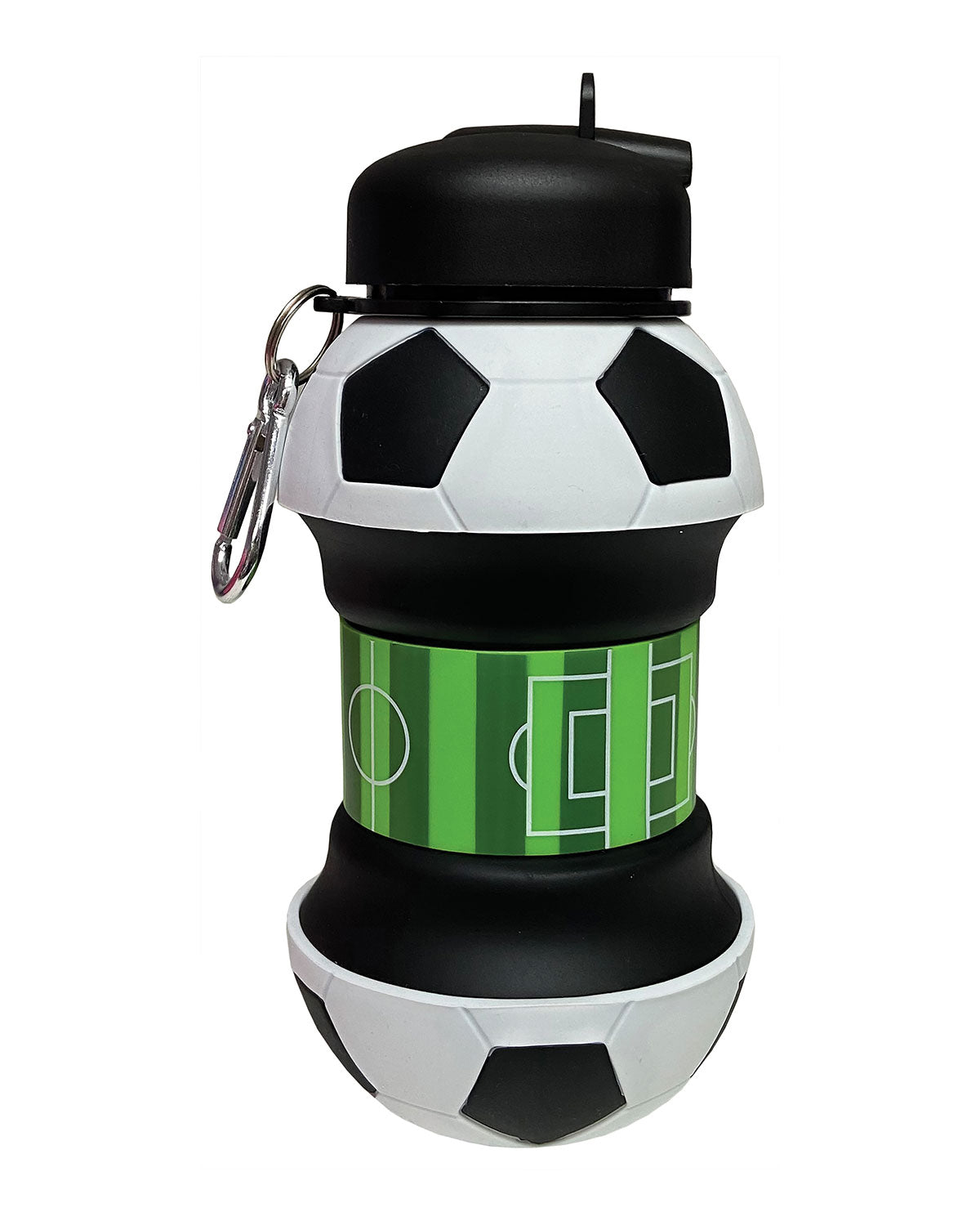 Collapsible Soccer Water Bottle - Leak Proof & Portable Sports Drink Container for Soccer Players, Training, Games & Outdoor Activities