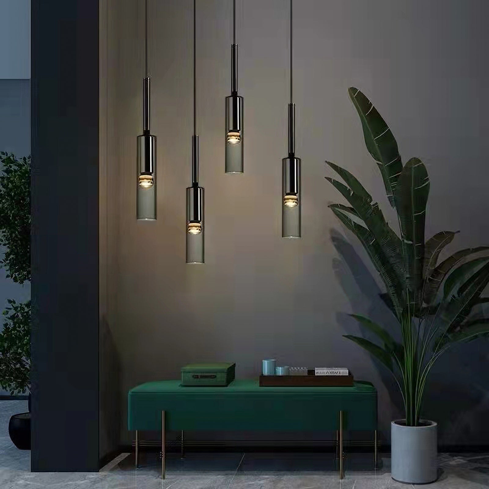 Charlot Pendant Light - Modern Hanging Chandelier for Dining Room, Kitchen Island & Bedroom Lighting - Elegant Glass Ceiling Lamp Fixture