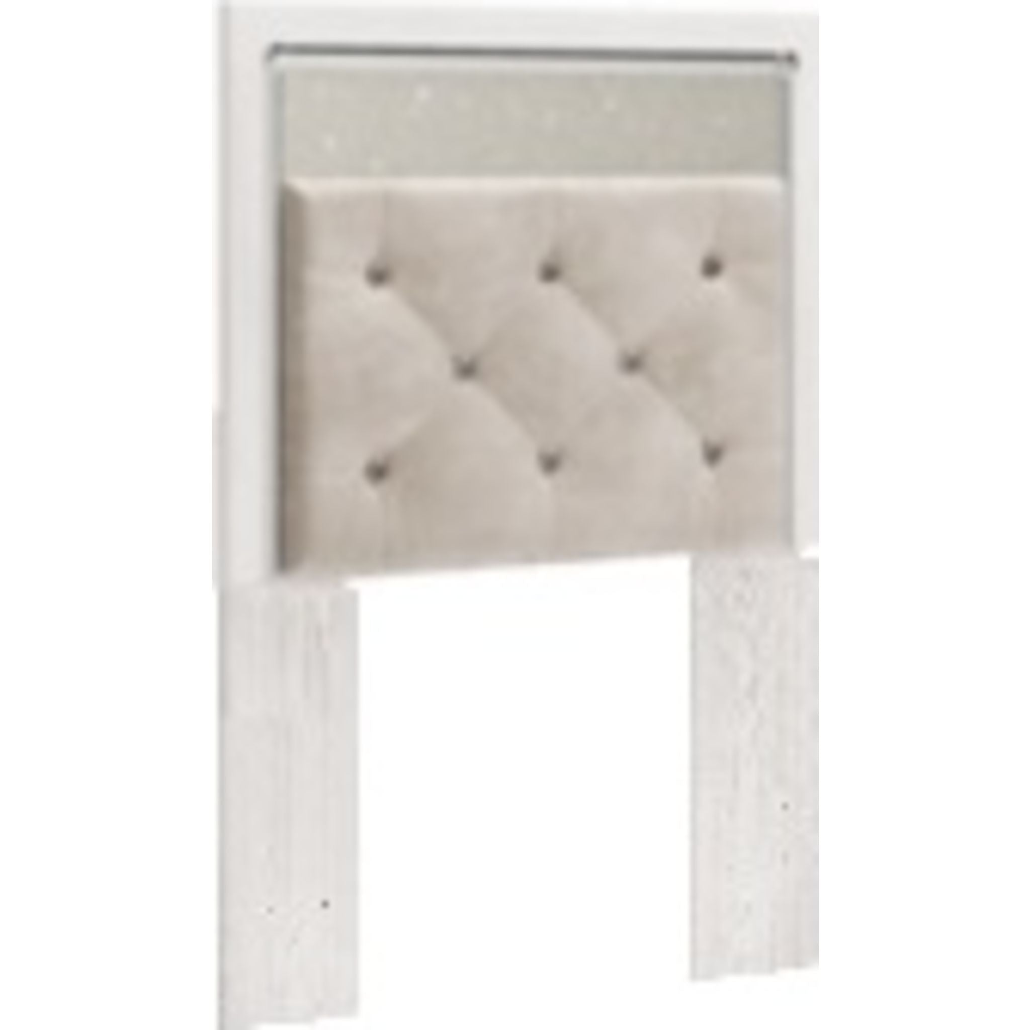 Altyra Twin Headboard in White - Modern Upholstered Bed Frame Headboard for Kids & Guest Rooms - Perfect for Bedroom Decor & Space Saving