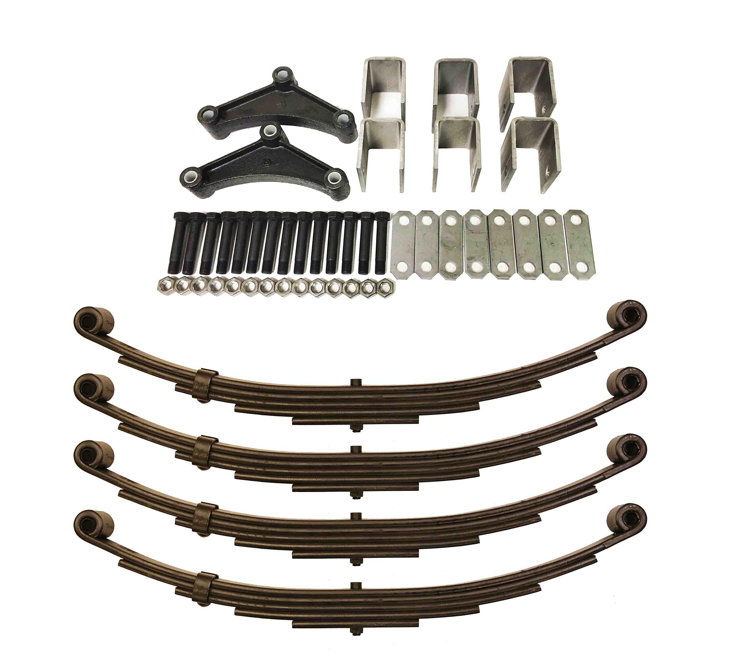 LIBRA 6000# 6K Tandem Trailer Axle Suspension Kit with 3000# Leaf Springs & Hanger Kit - Heavy Duty Towing Solution for Boat Trailers, Utility Trailers & RV Applications