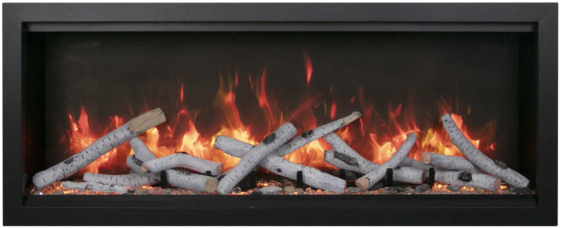 Amantii SYM 74 XT BESPOKE Symmetry Xtra Tall Electric Fireplace - Modern Heating Solution for Living Room, Bedroom & Office