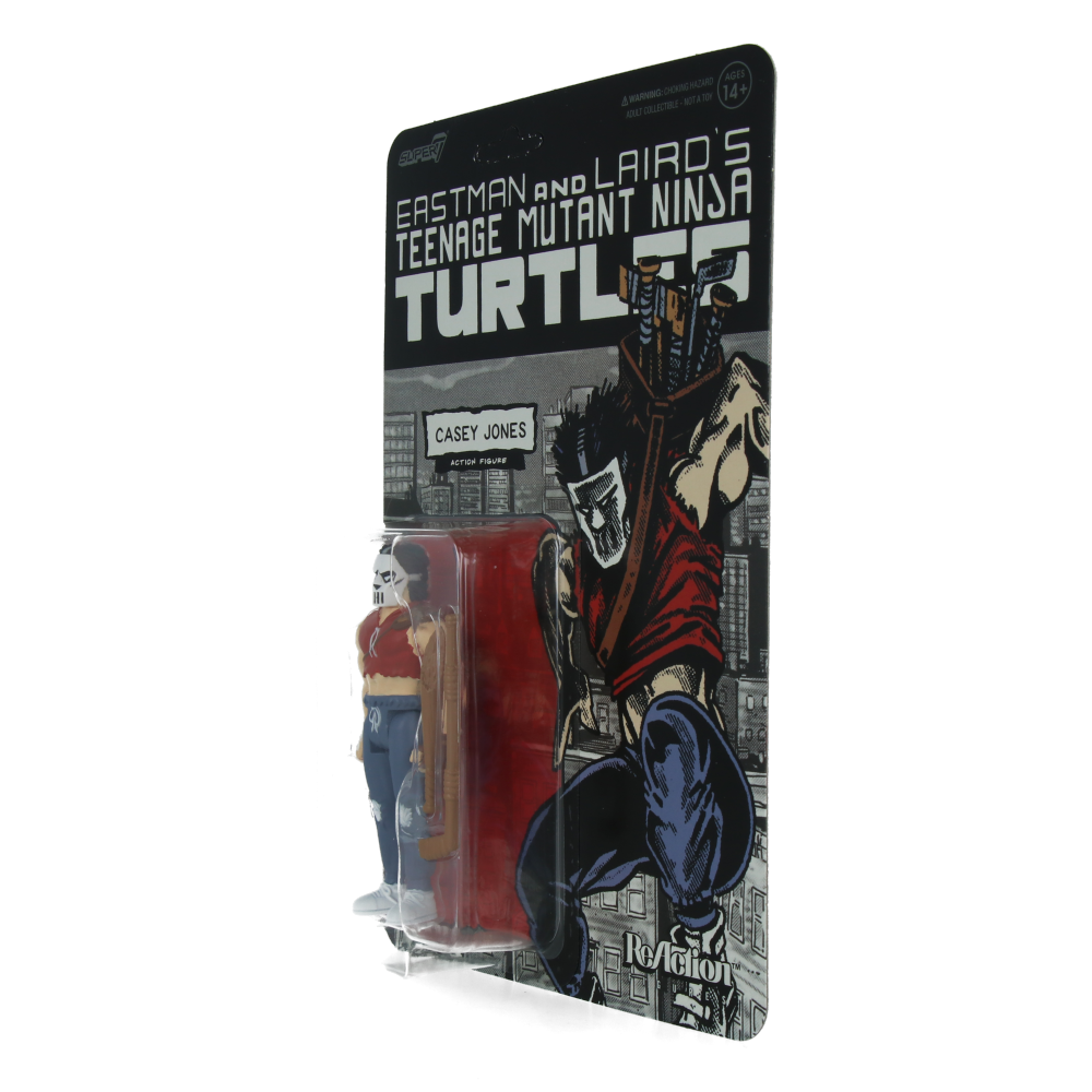 Casey Jones (Comic Color) TMNT Teenage Mutant Ninja Turtles ReAction Figure Wave 11 - Collectible Action Figure for TMNT Fans & Comic Book Collectors - Perfect for Display, Gifts, and Nostalgic Collections