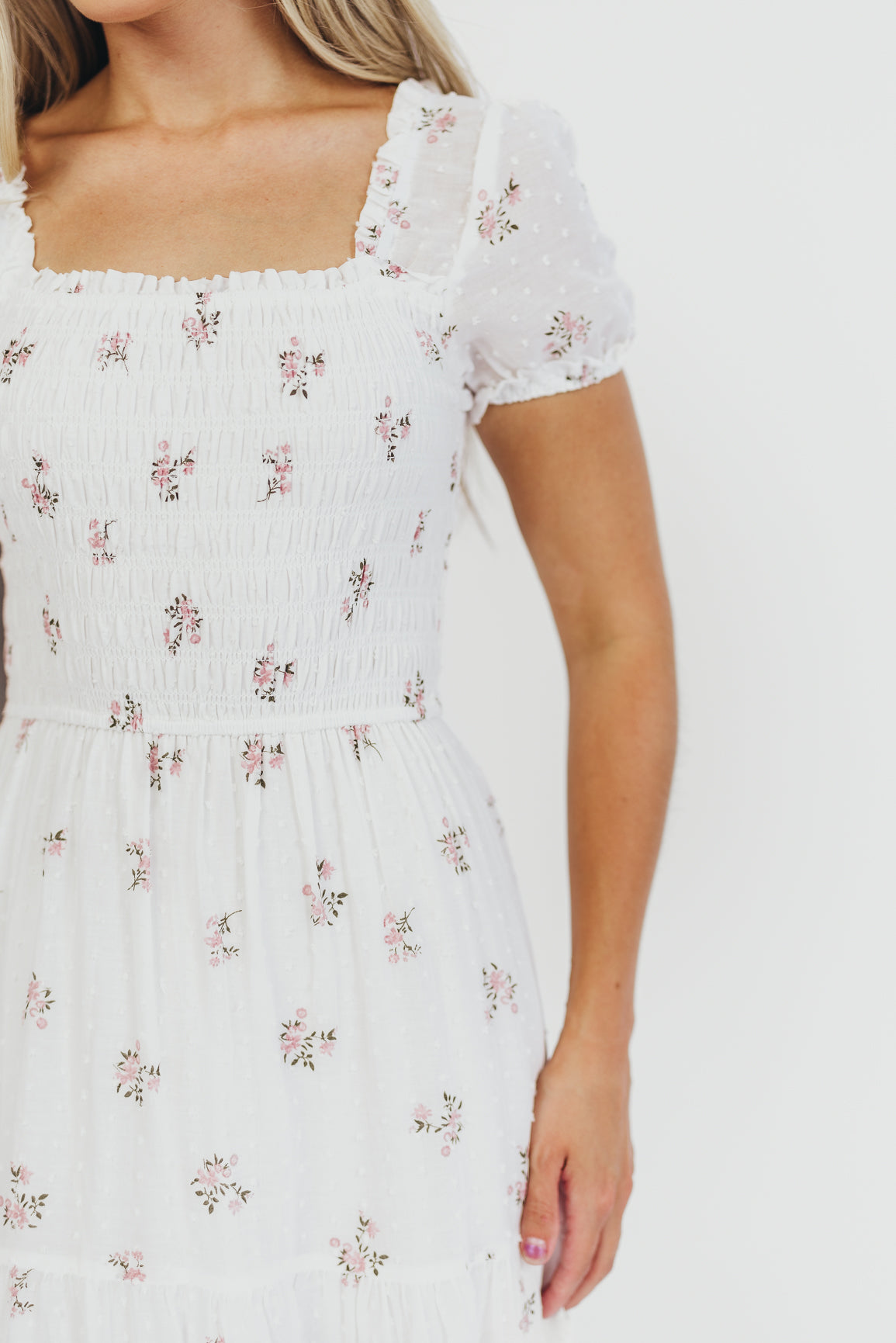 Harper Worth Women's Floral Maxi Dress - Pink Maternity Bump Friendly Long Dress for Pregnancy, Nursing & Postpartum | Perfect for Baby Showers, Beach Vacations & Summer Outfits