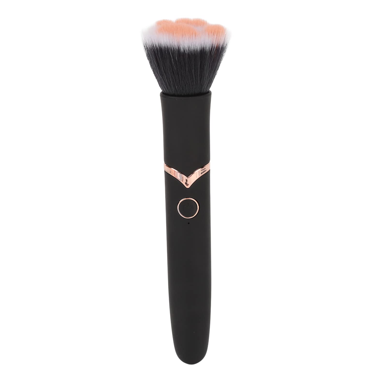 10-Speed Electric Makeup Brush for Foundation Blush & Loose Powder - Rechargeable Vibrating Massage Brush (Black) - Perfect for Home & Travel Makeup Application
