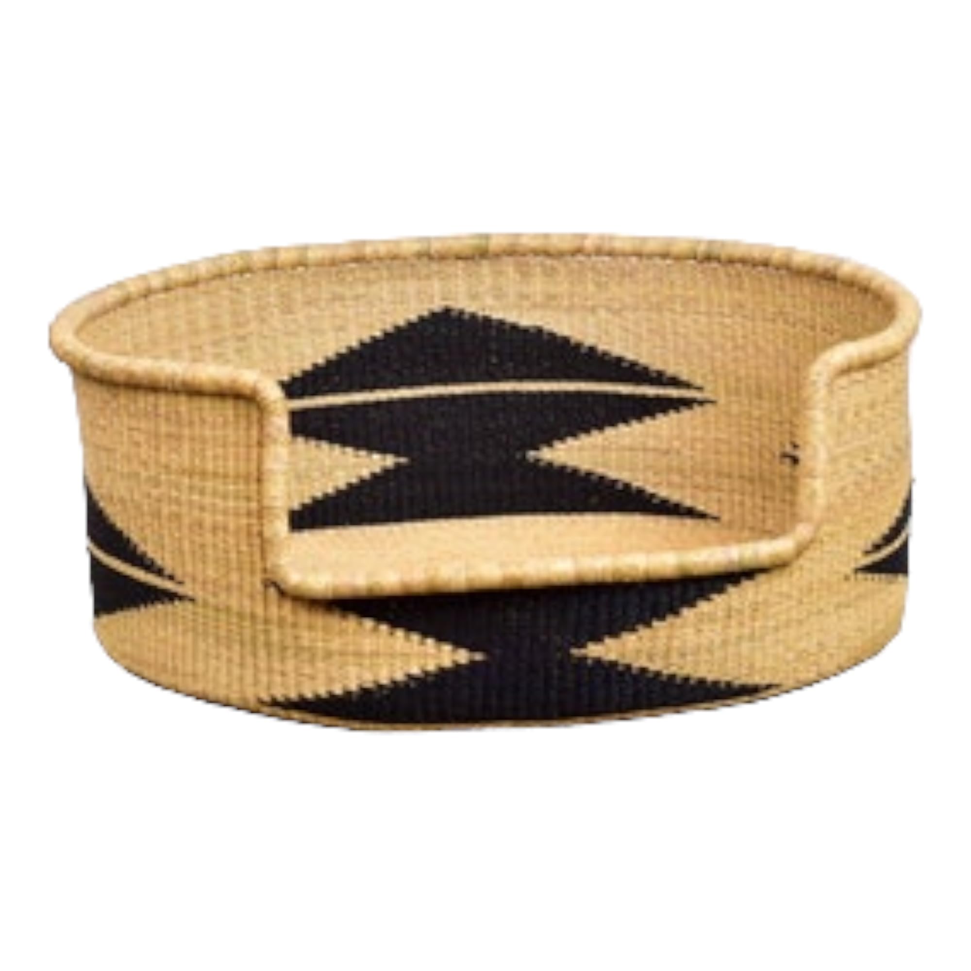 Premium Handmade Eco-Friendly Woven Dog Bed Basket with 3
