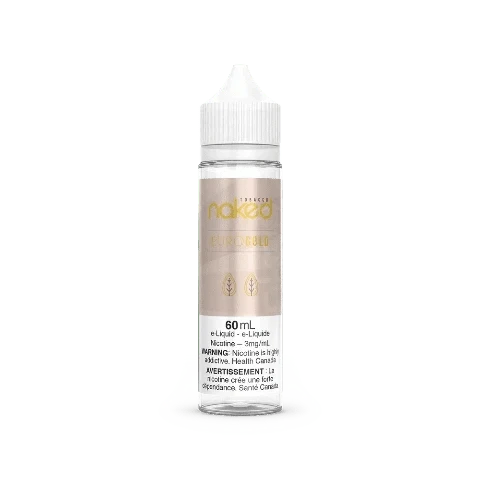 NAKED 100 E-Liquid 60mL - Euro Gold Flavor | Premium Vape Juice for Refillable Vape Pens & Pod Systems | Smooth Tobacco & Caramel Blend