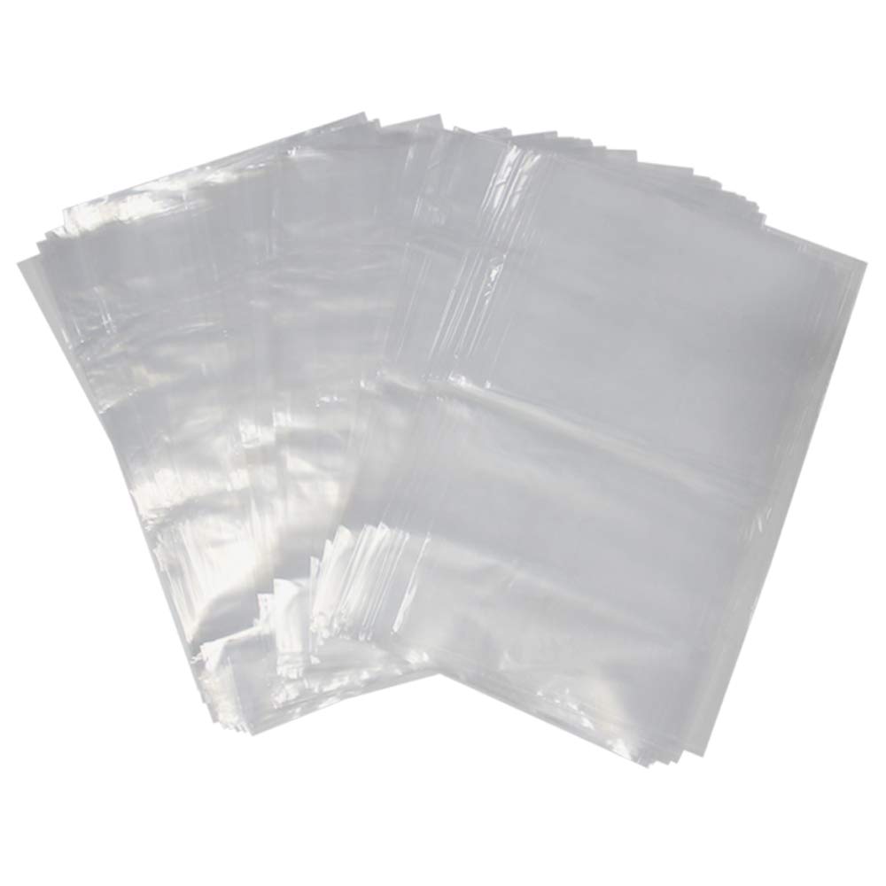 100 Pack 9x15 Inch Clear Plastic Fish Bags - Food Grade, Leakproof & Recyclable Polyethylene Bags for Live Fish Transport - Ideal for Aquarium Storage, Fishing Trips, and Pet Store Use (2 Mil Thickness)